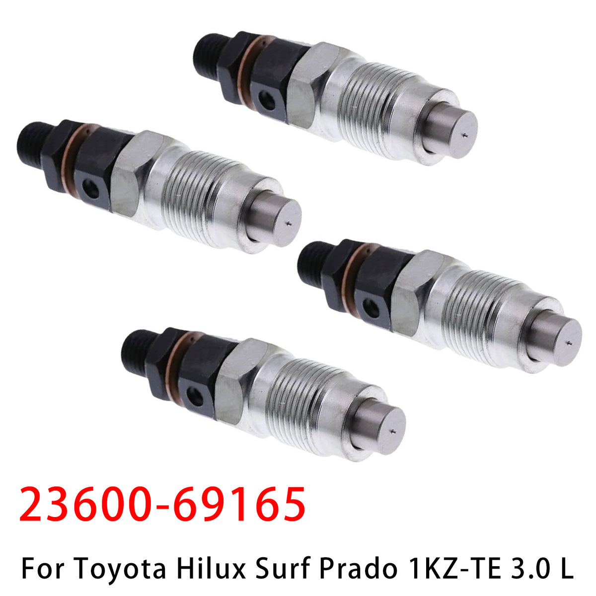 4Pcs Fuel Injector For Toyota Hilux Surf Prado 1KZ-TE 3.0 L 23600-69165