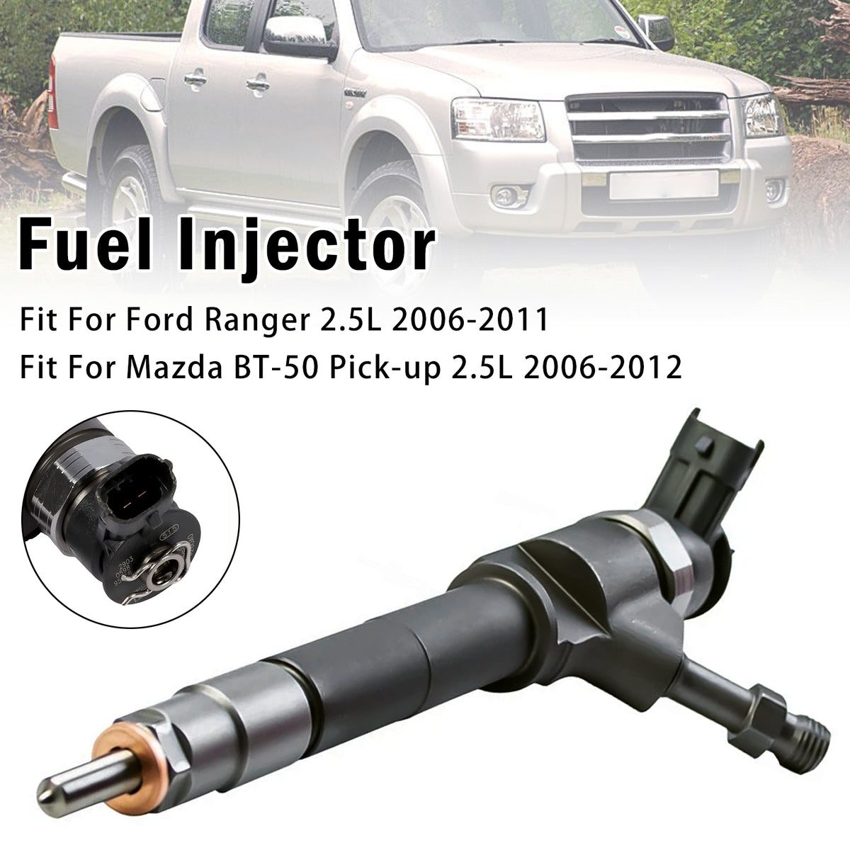 1Pcs Fuel Injector For Mazda BT-50 Pick-up 2.5L 2006-2012 0445110250