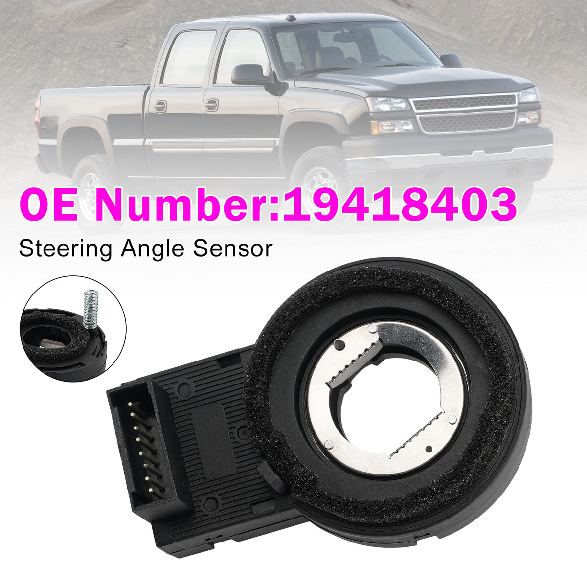 Steering Angle Sensor 19418403 For GM Escalade Silverado Sierra 1500 2010-2014