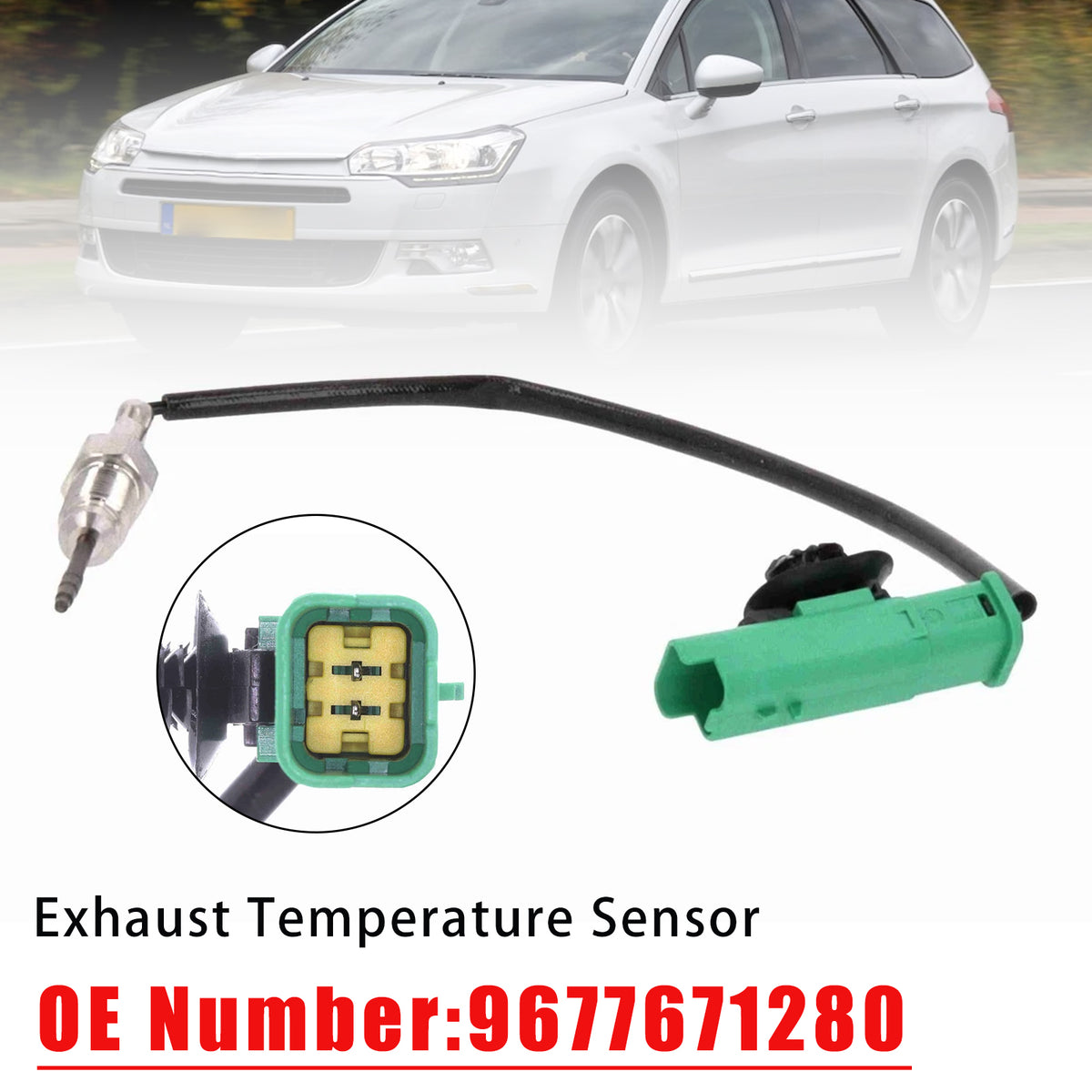 Exhaust Gas Temperature Sensor 9677671280 For Citroen C4 Grand Picasso 2013-