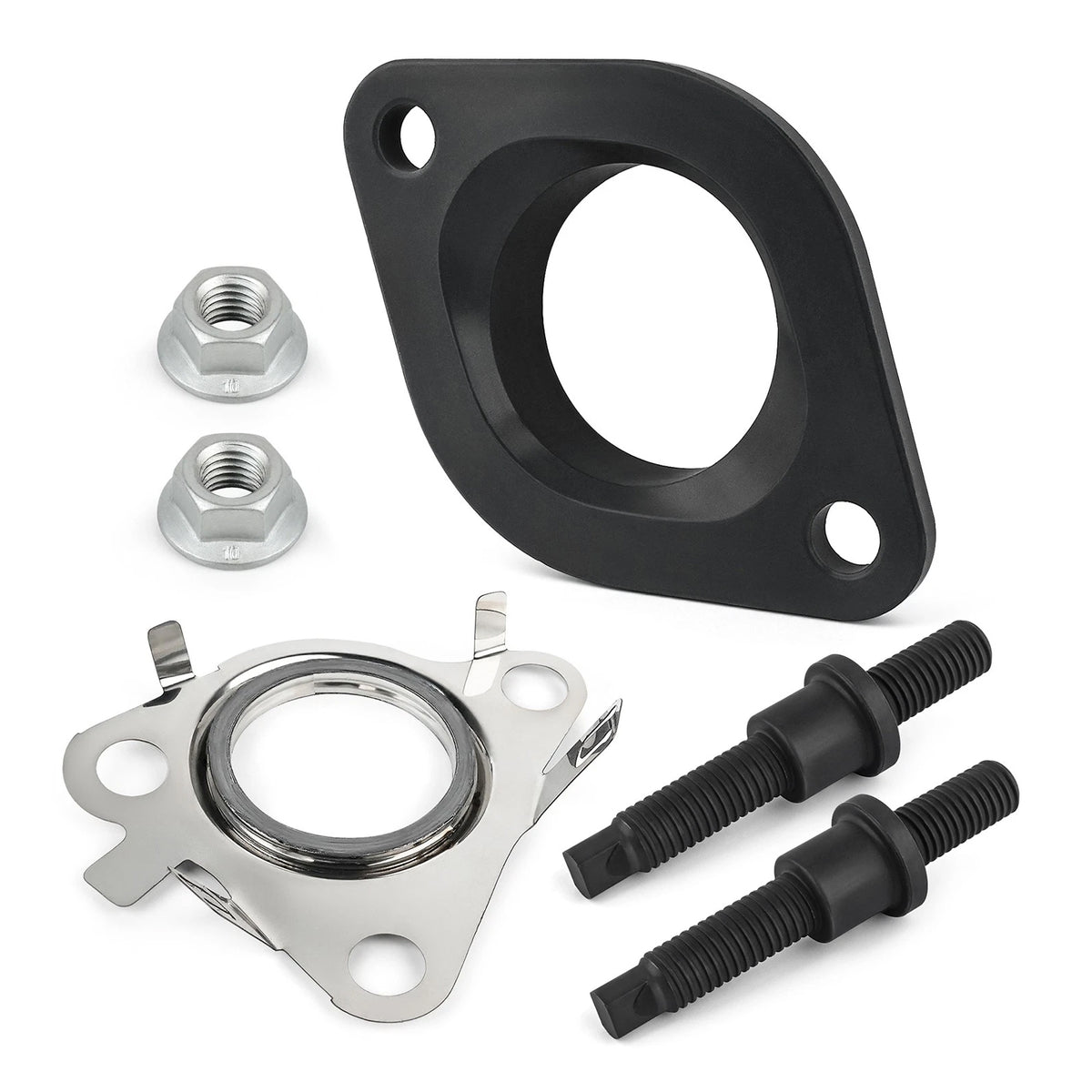 Exhaust Downpipe Adapter Flange Gasket Stud Kit For Ford Ecoboost 3.5L 2011-2021