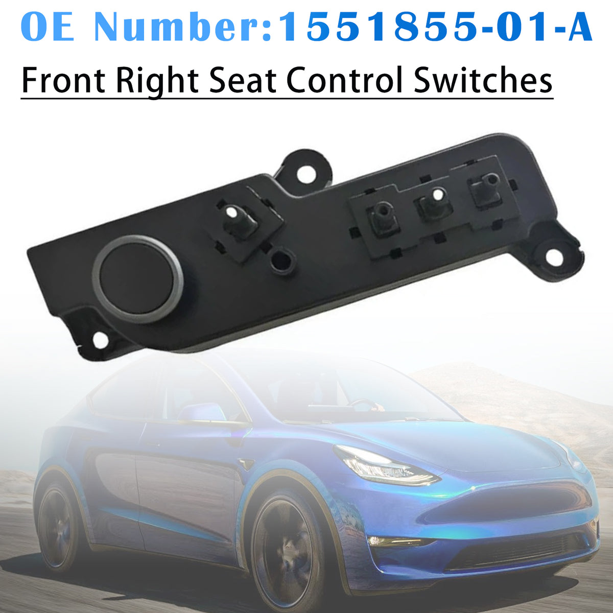 Front Right Seat Control Switches 1551855-01-A For Tesla Model Y 3 2017-2024