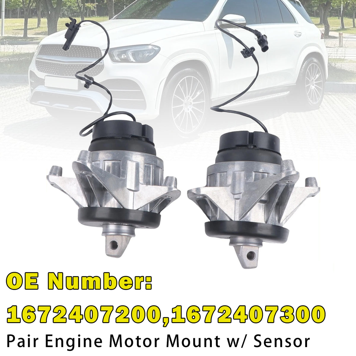 Engine Motor Mount 1672407200 1672407300 For Mercedes W167 GLE-Class 2019-2023