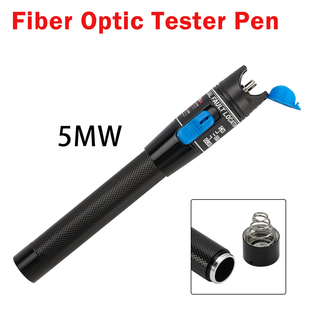 5MW Visual Fault Locator Fiber Optic Tester VFL Fiber Optic Cable Tester Meter