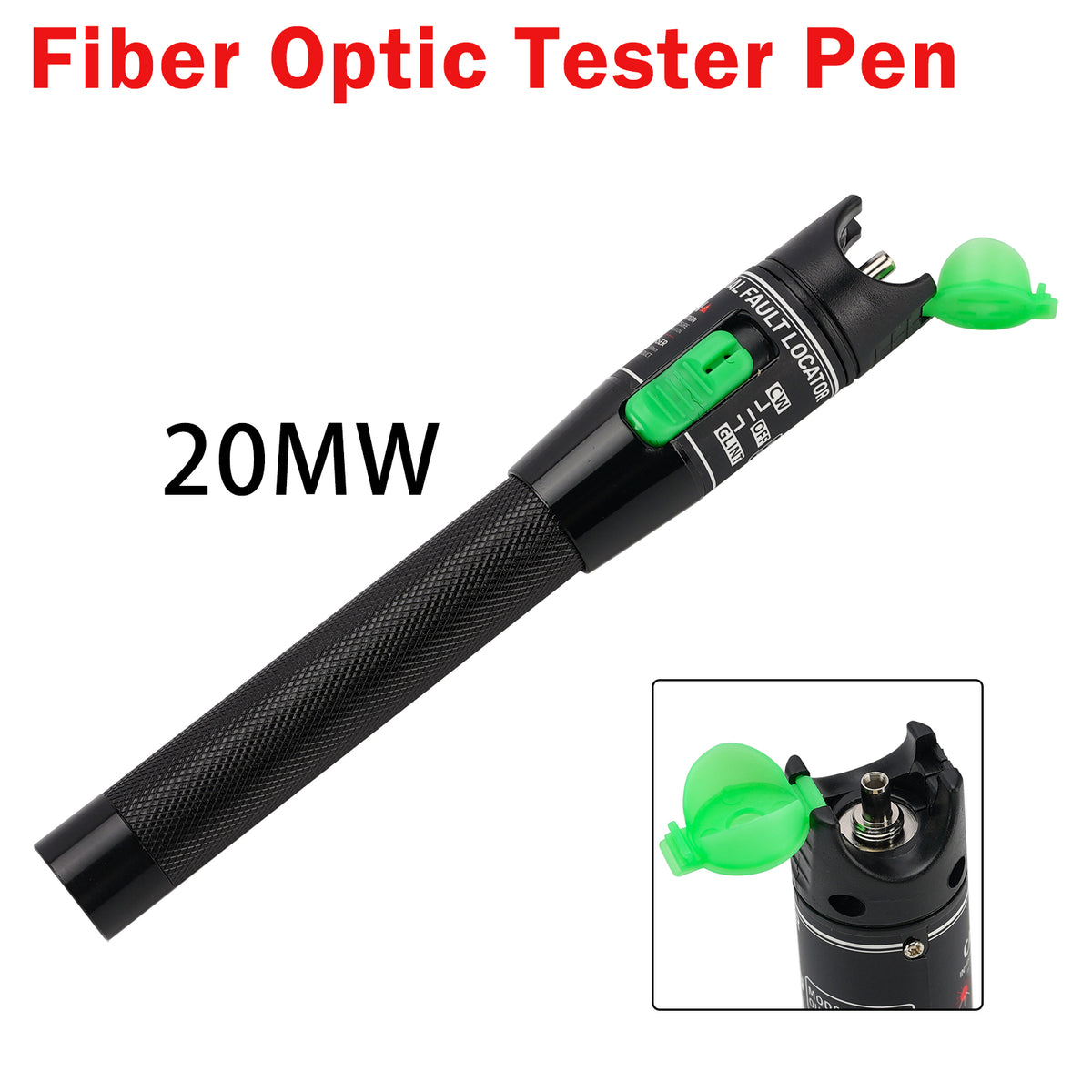 20MW Visual Fault Locator Fiber Optic Tester VFL Fiber Optic Cable Tester Meter