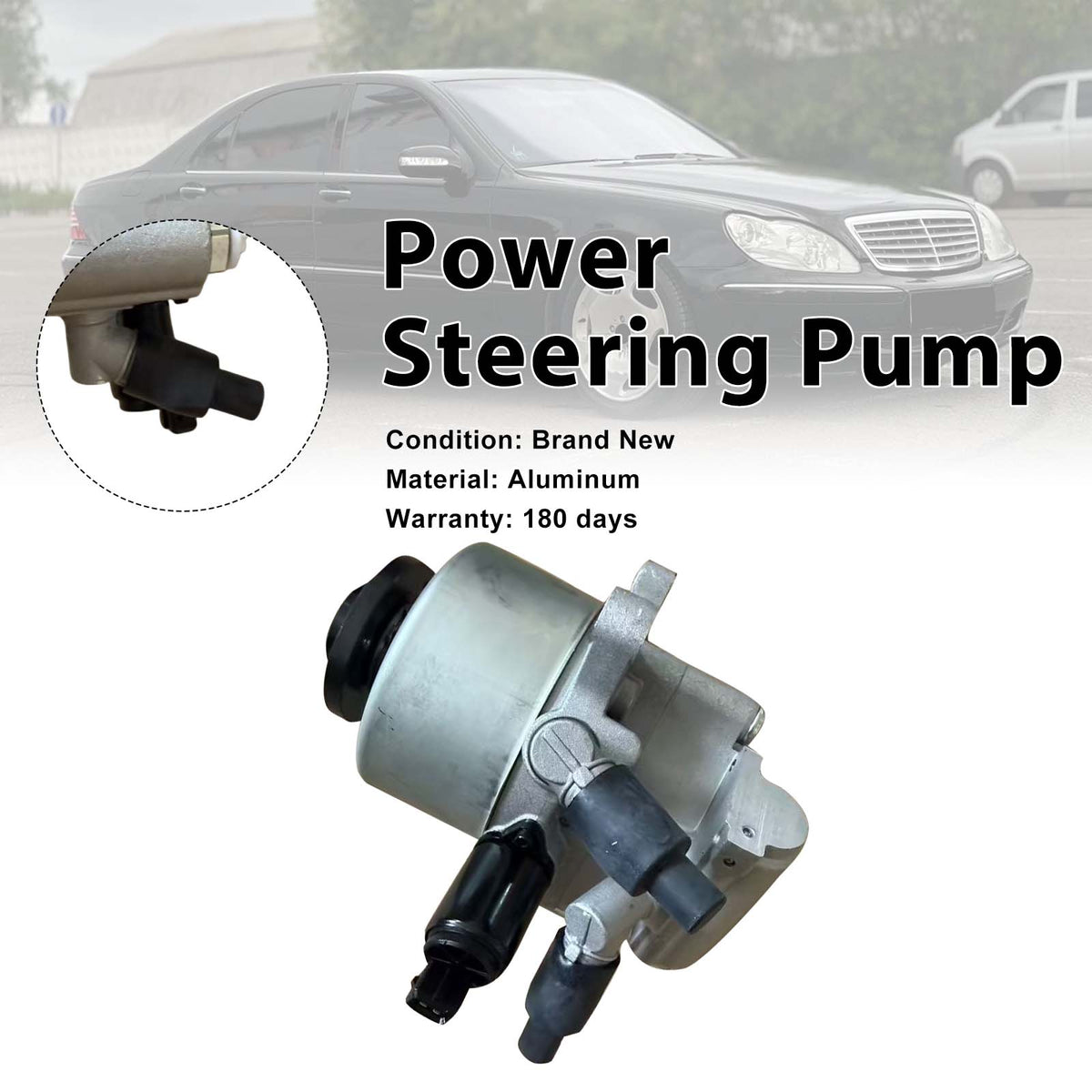 ABC Hydraulic Tandem Power Steering Pump A0034662401 Fit Mercedes W220 CL500