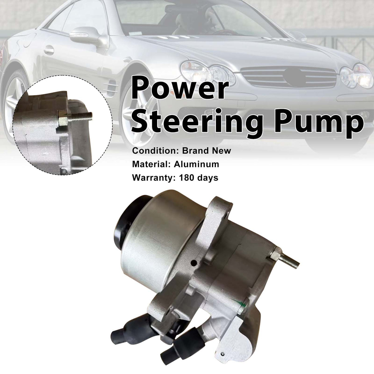ABC Hydraulic Power Steering Pump A0034662701 Fit Mercedes R230 SL500 SL55