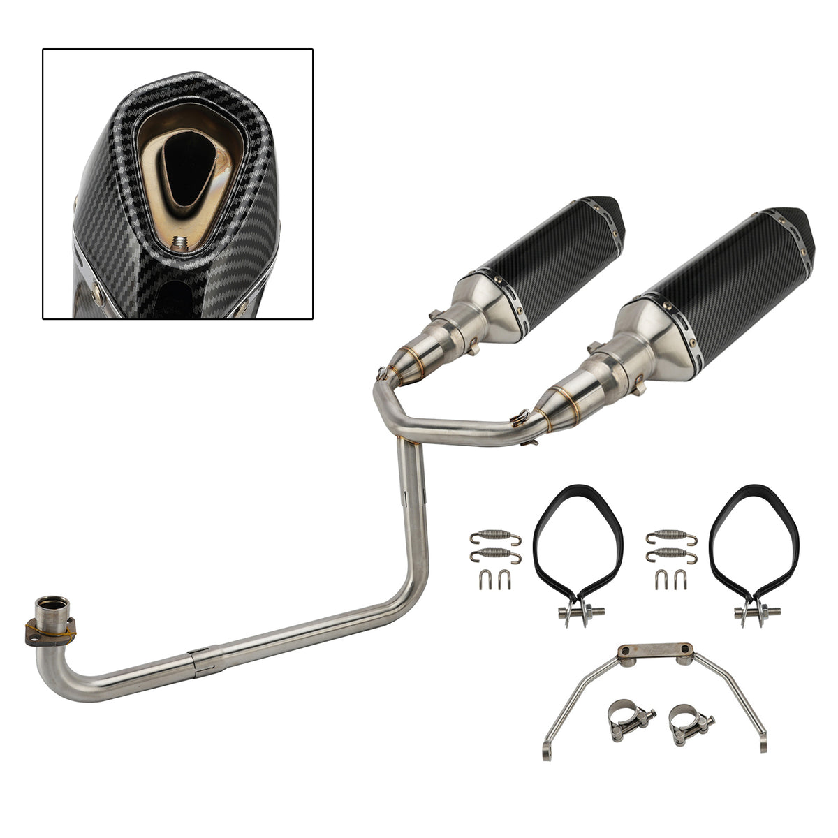Header Link Pipe Exhaust Full System For Honda Grom Msx 126 2013-2026 2025