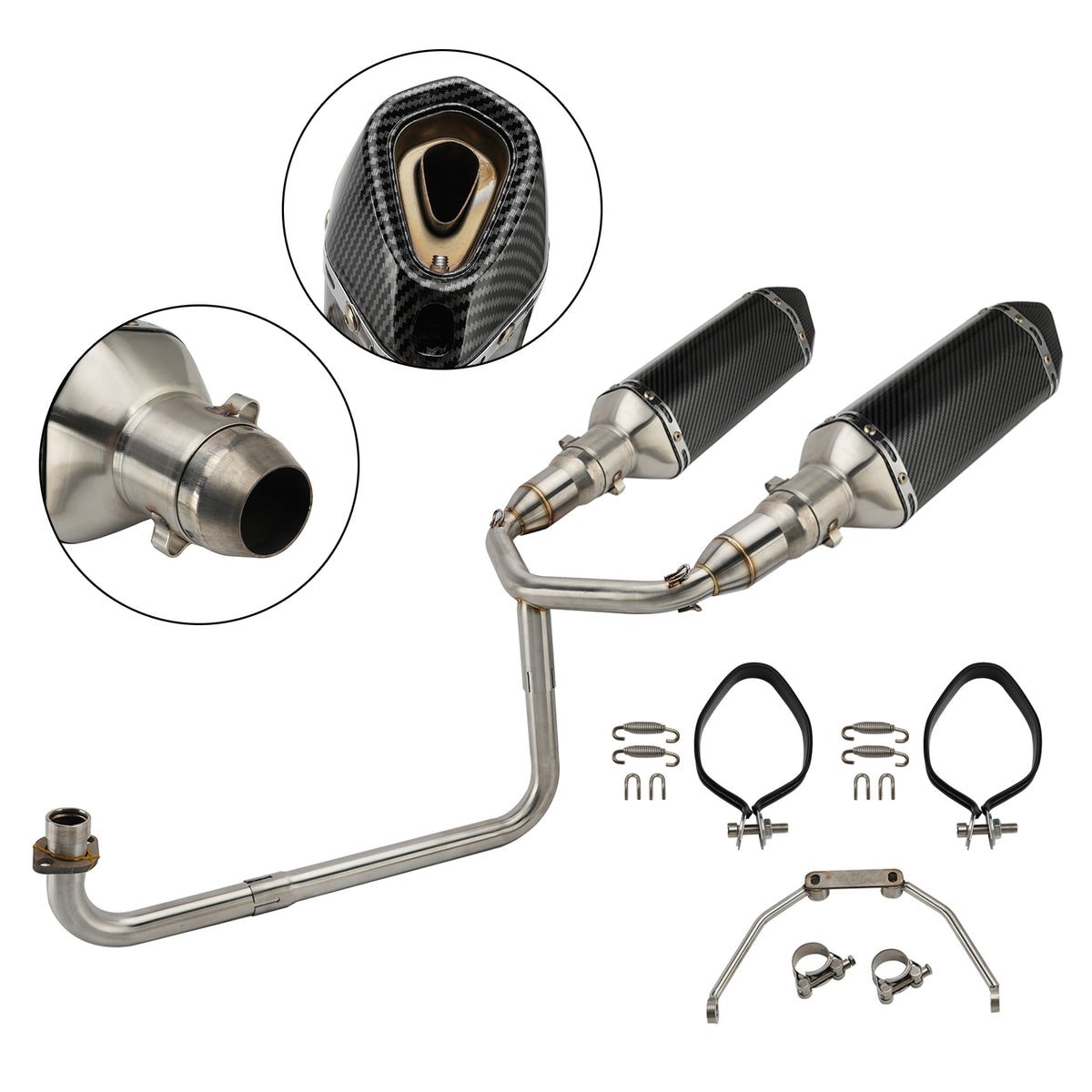 Header Link Pipe Exhaust Full System For Honda Grom Msx 126 2013-2026 2025