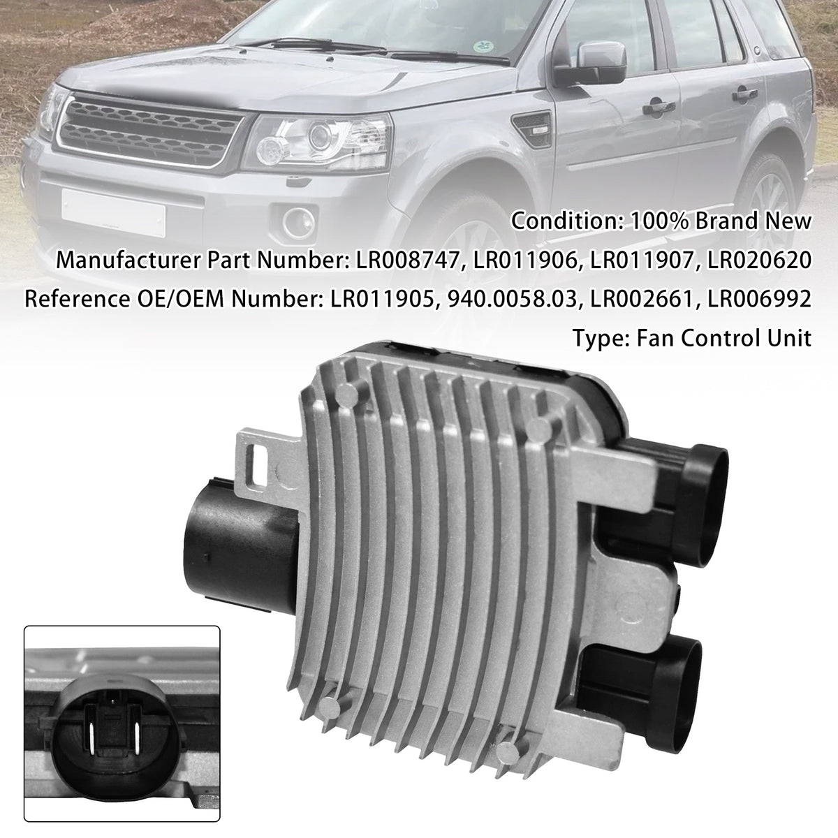 Radiator Fan Control Module For Land Rover Freelander 2 2006?2015 LR011906