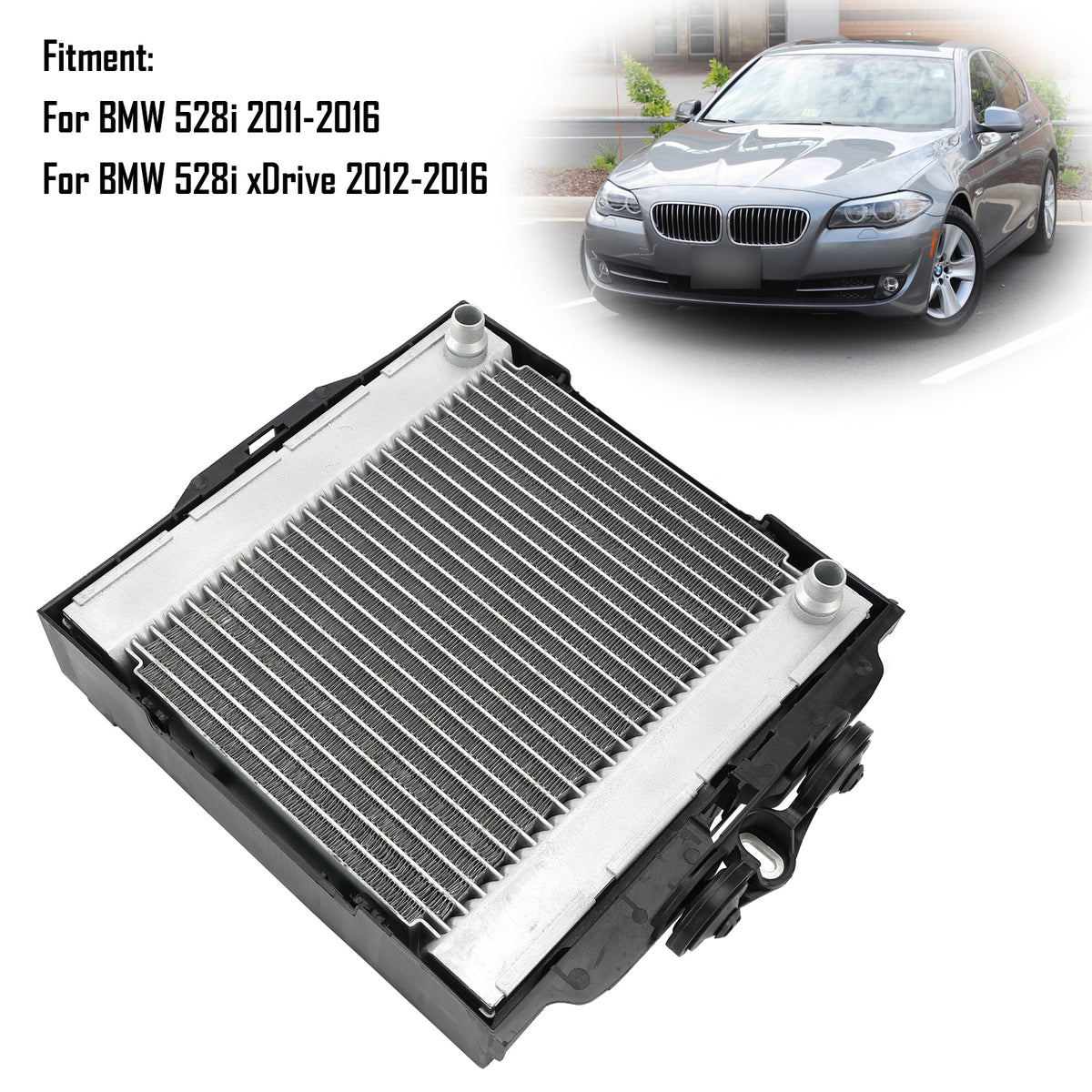 Coolant Cooling Oil Auxiliary Radiator 17117802662 For Bmw 5 Series F10 11-16