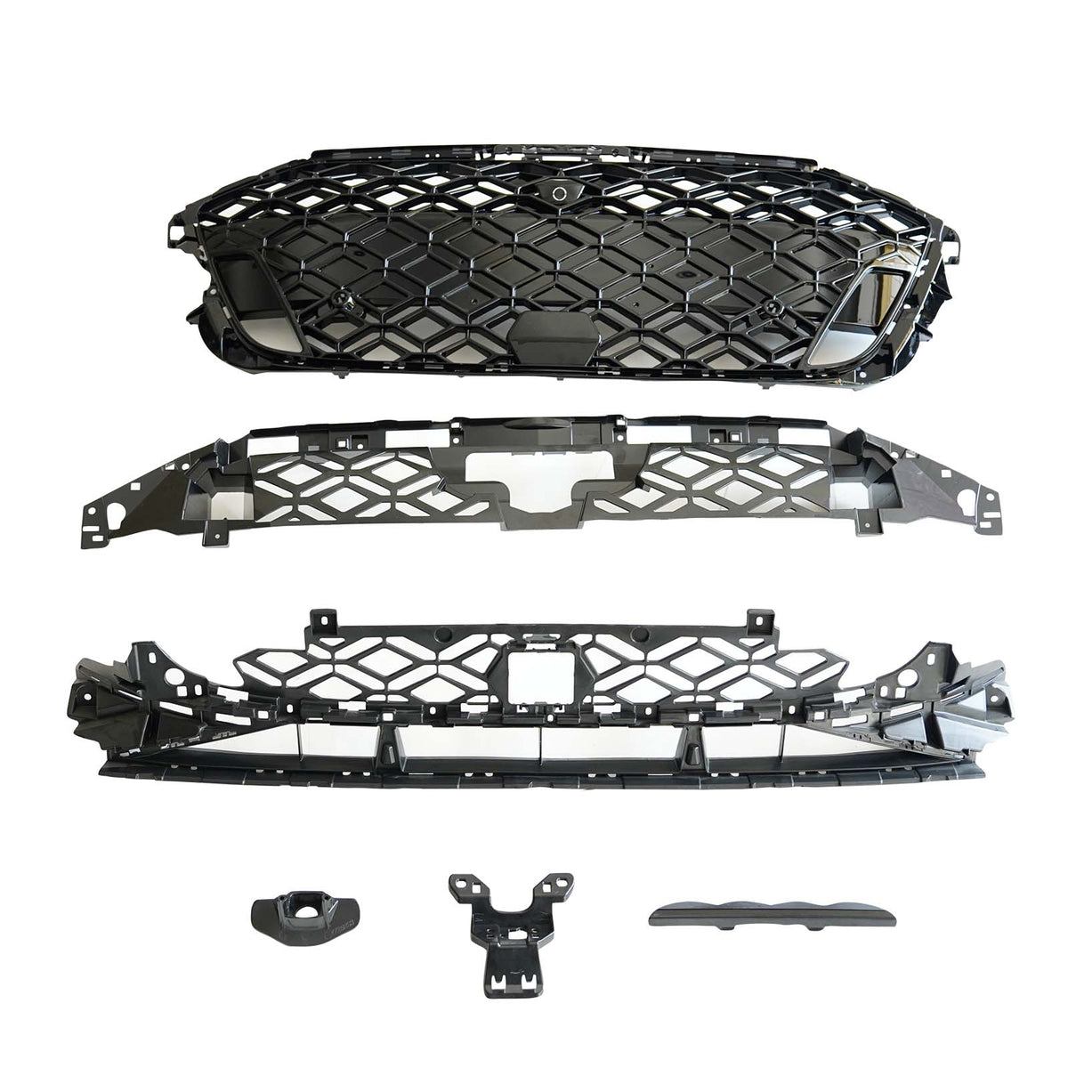 Front Bumper Honeycomb Mesh Grille Grill Fit Audi A3 8Y S?line 2025?2026