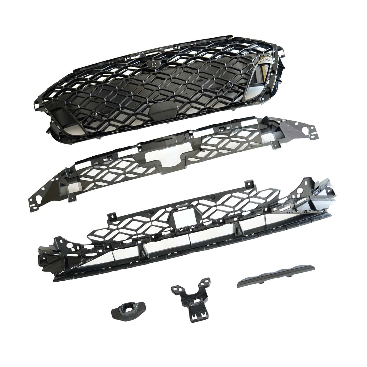 Front Bumper Honeycomb Mesh Grille Grill Fit Audi A3 8Y S?line 2025?2026