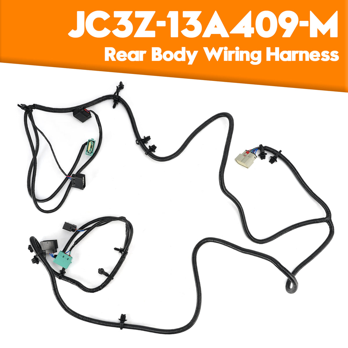 Rear Body Wiring Harness JC3Z-13A409-M for Ford F-250 F-350 Super Duty 2018