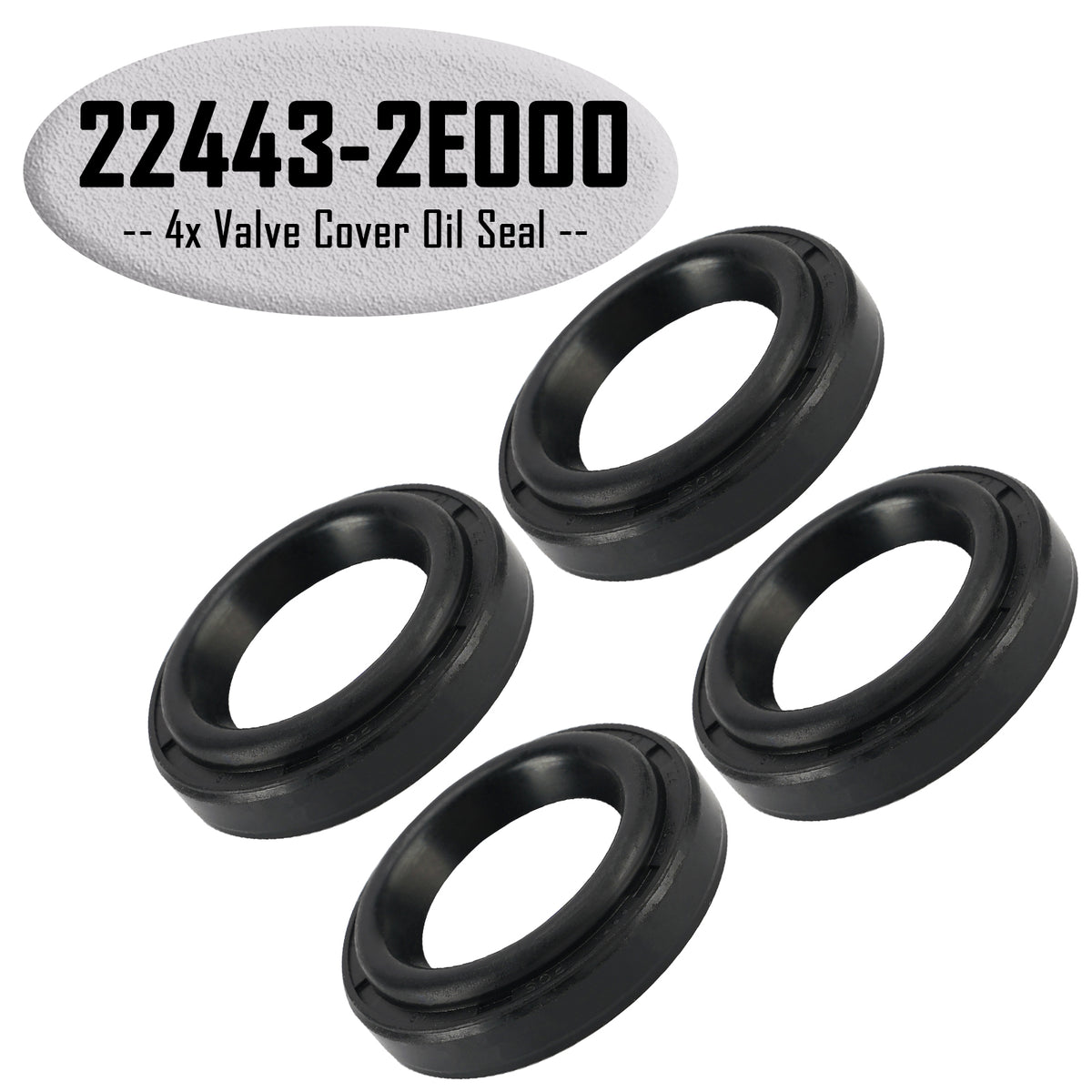 4x 22443-2E000 Valve Cover Oil Seal for Hyundai Genesis 2011-2026