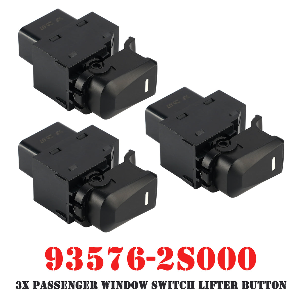 3x Passenger Window Switch Lifter Button for Hyundai IX35 Tucson IX 93576-2S000