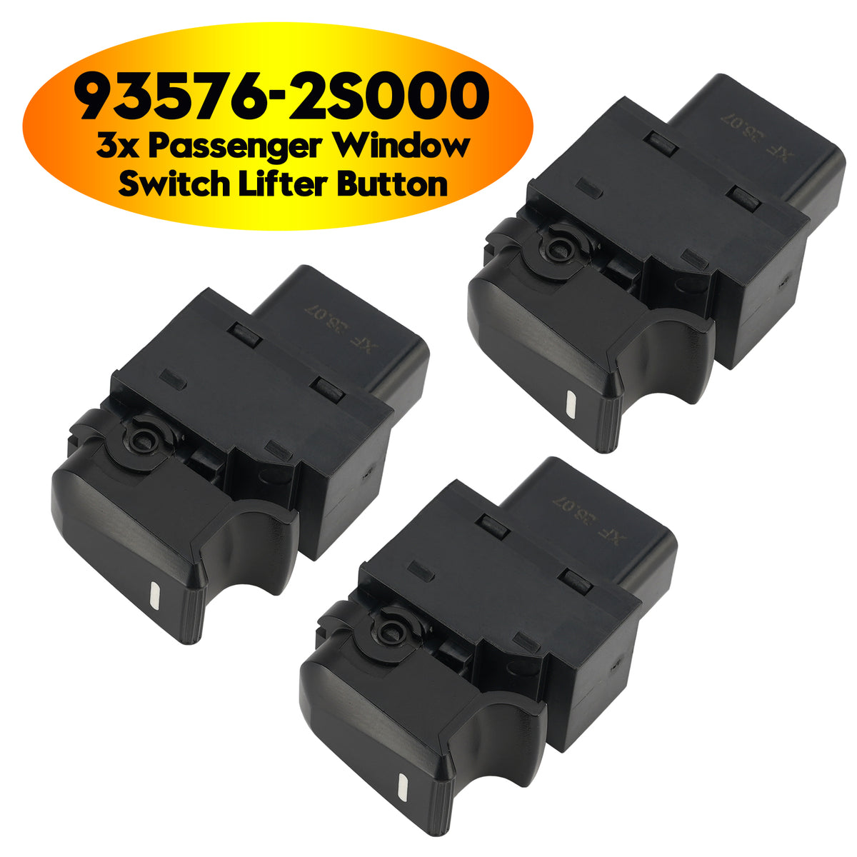 3x Passenger Window Switch Lifter Button for Hyundai IX35 Tucson IX 93576-2S000