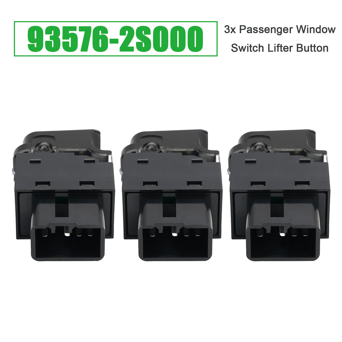 3x Passenger Window Switch Lifter Button for Hyundai IX35 Tucson IX 93576-2S000