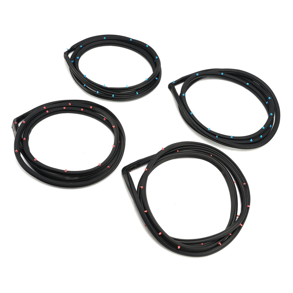 4PCS Rubber Door Weatherstrip Seal For Honda Civic 4 Door Sedan 1996-2000