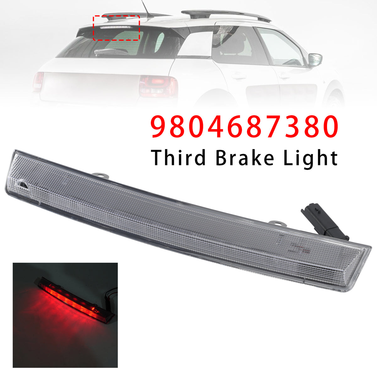 Third Brake Light 9804687380 For Citro?n Peugeot White