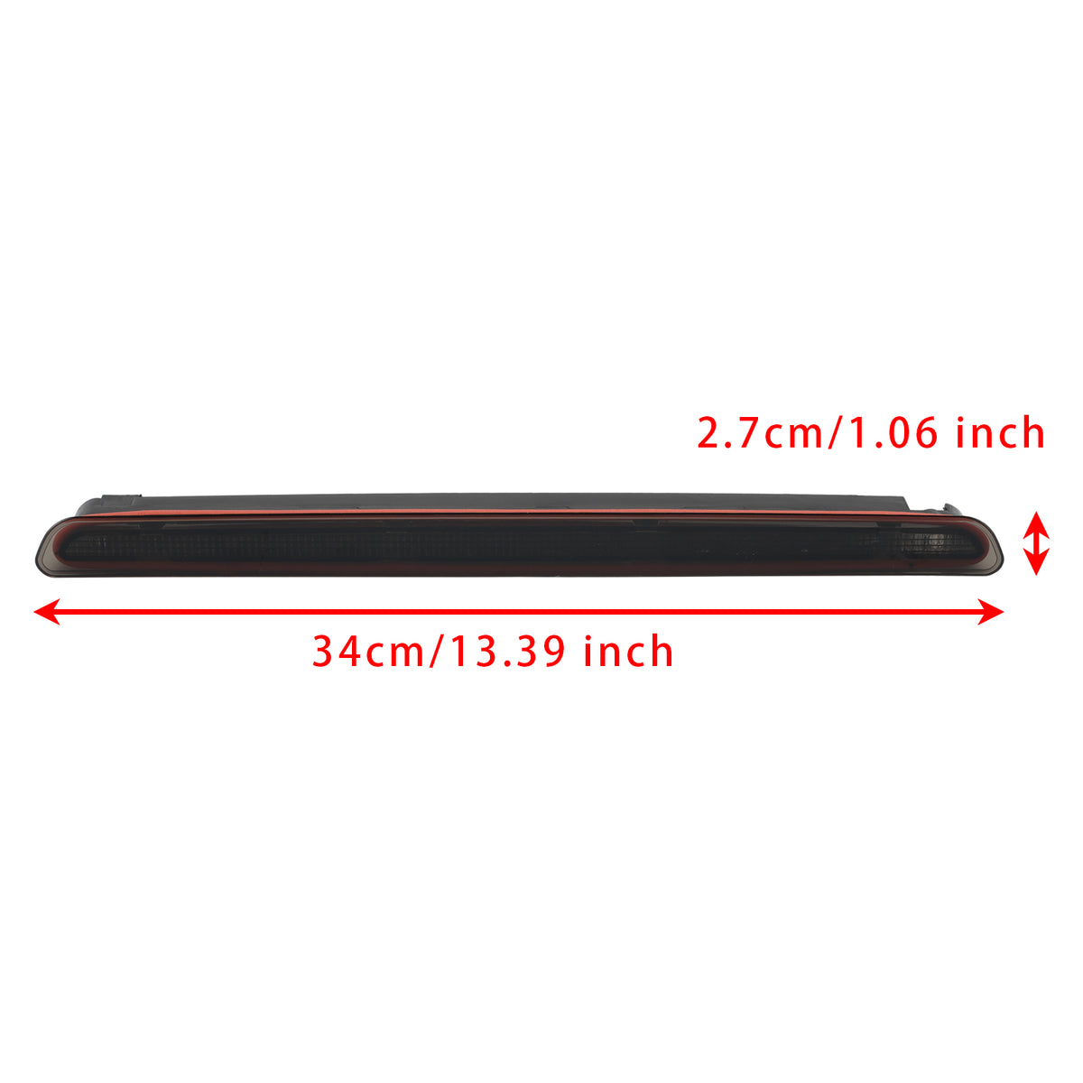Rear High Level Third Brake Light Stop Lamp For VW Transporter 2016-2021 Black