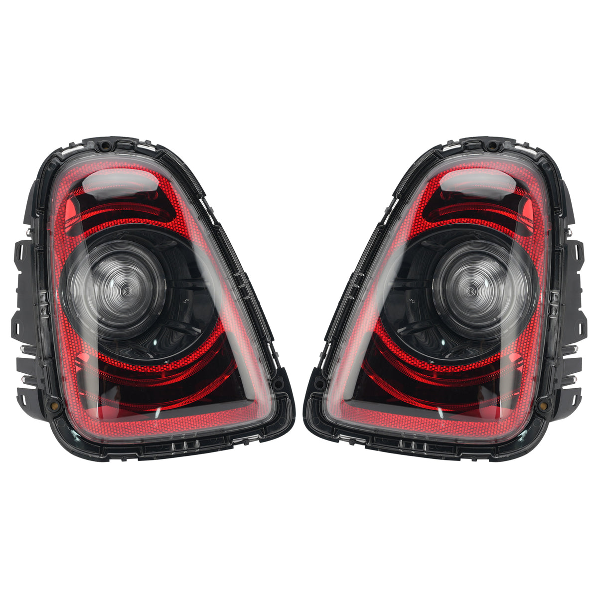 Rear Left+Right Tail Lamp Black Line Retrofit Kit For Mini R56 2010-2013