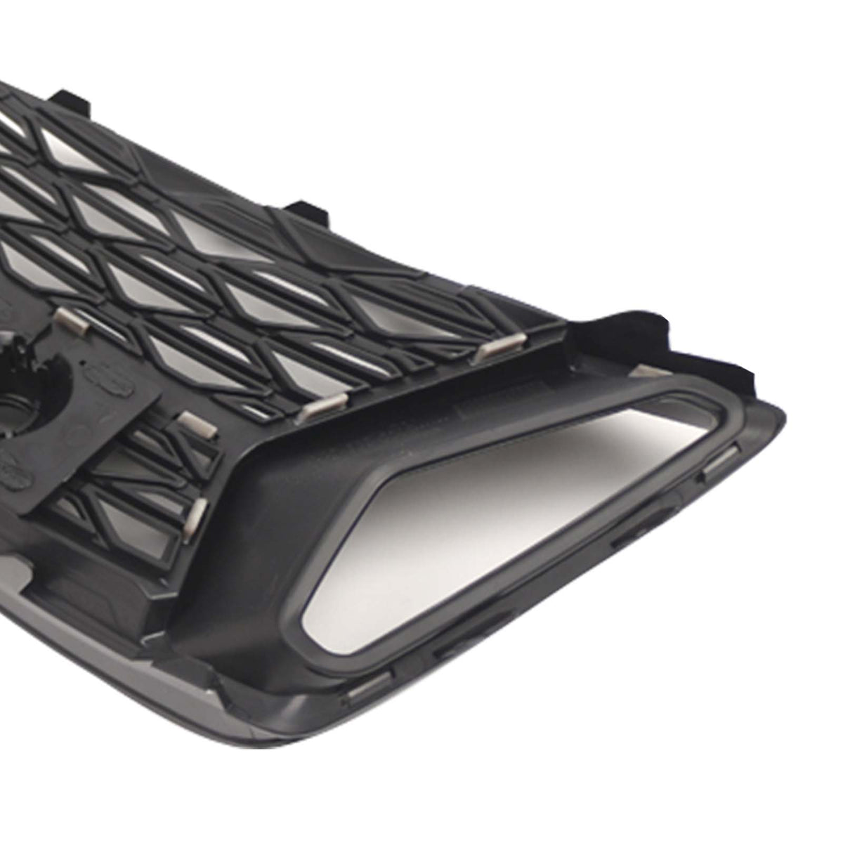 2PCS Front Bumper Grill Grille Fog Light Cover Fit Audi A6 C8 2019-2023