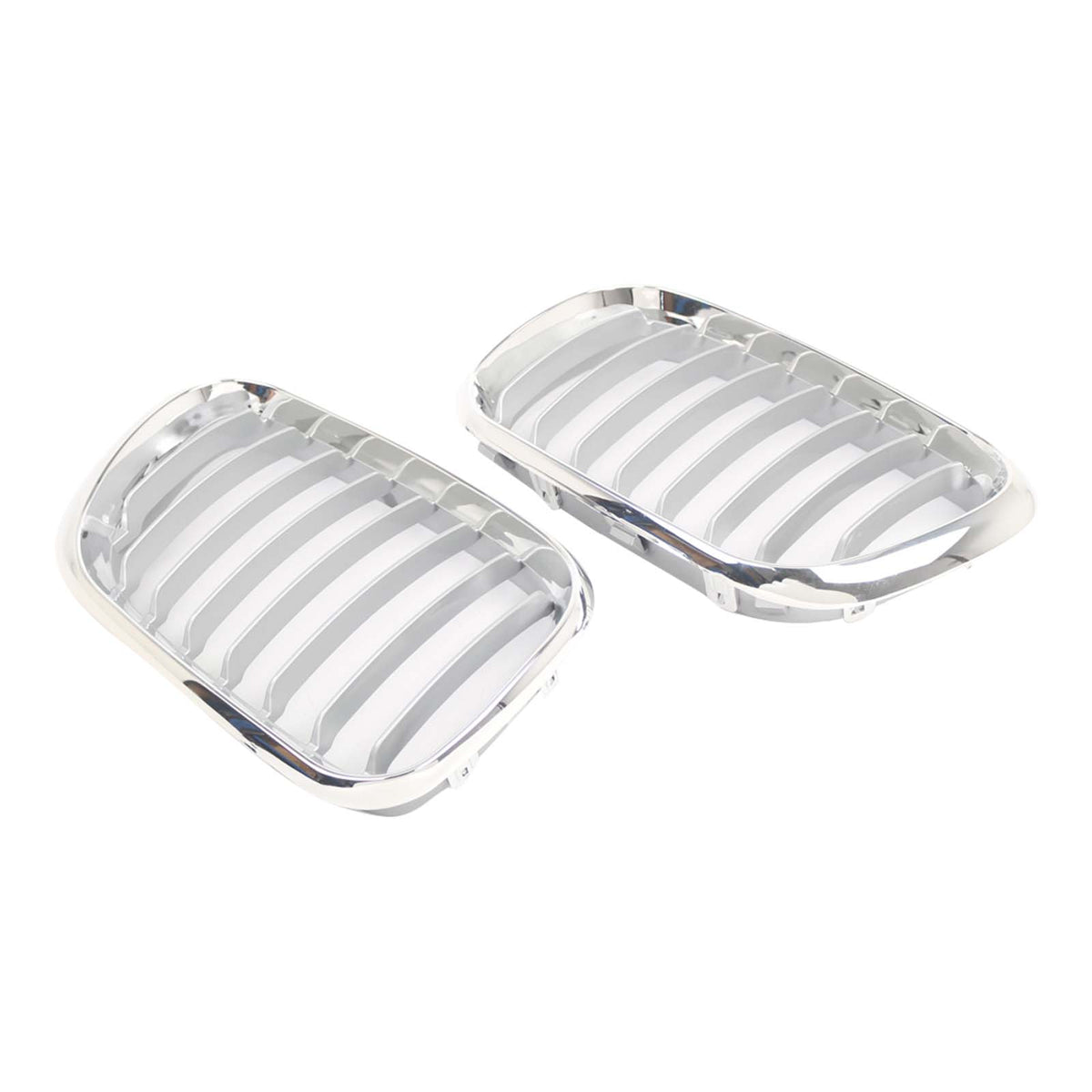 Black Chrome Front Kidney Grille BM1200152 Fit BMW X5 E53 2000-2003 Single Slat