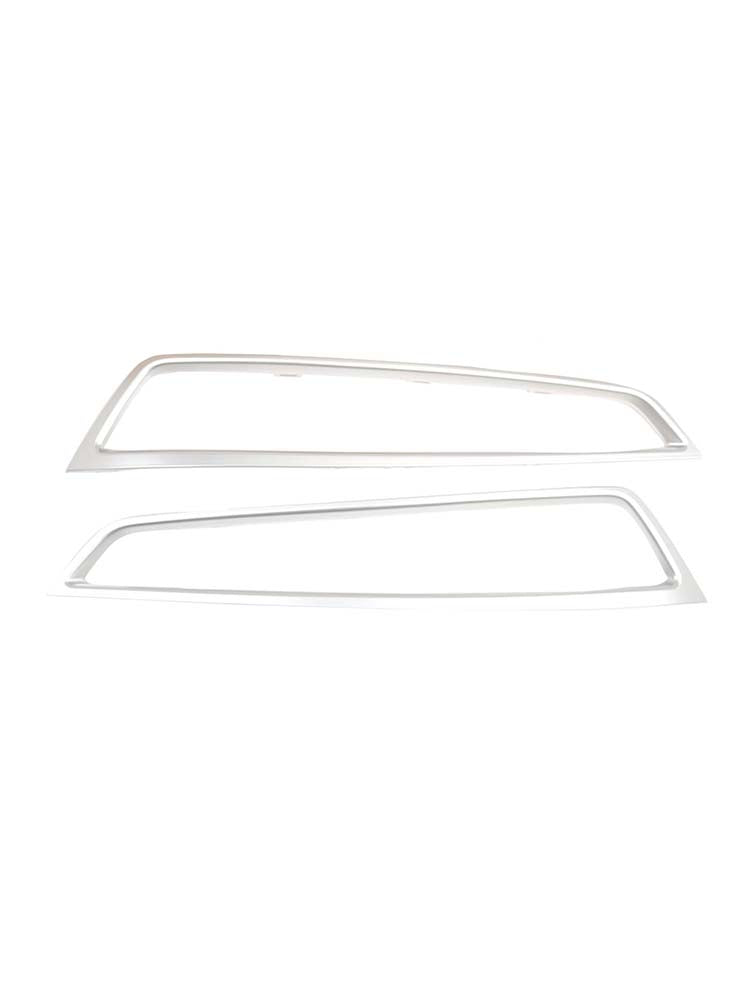 2PCS Front Bumper Grille Fog Light Cover Trim Fit Acura MDX 2010-2013 Silver