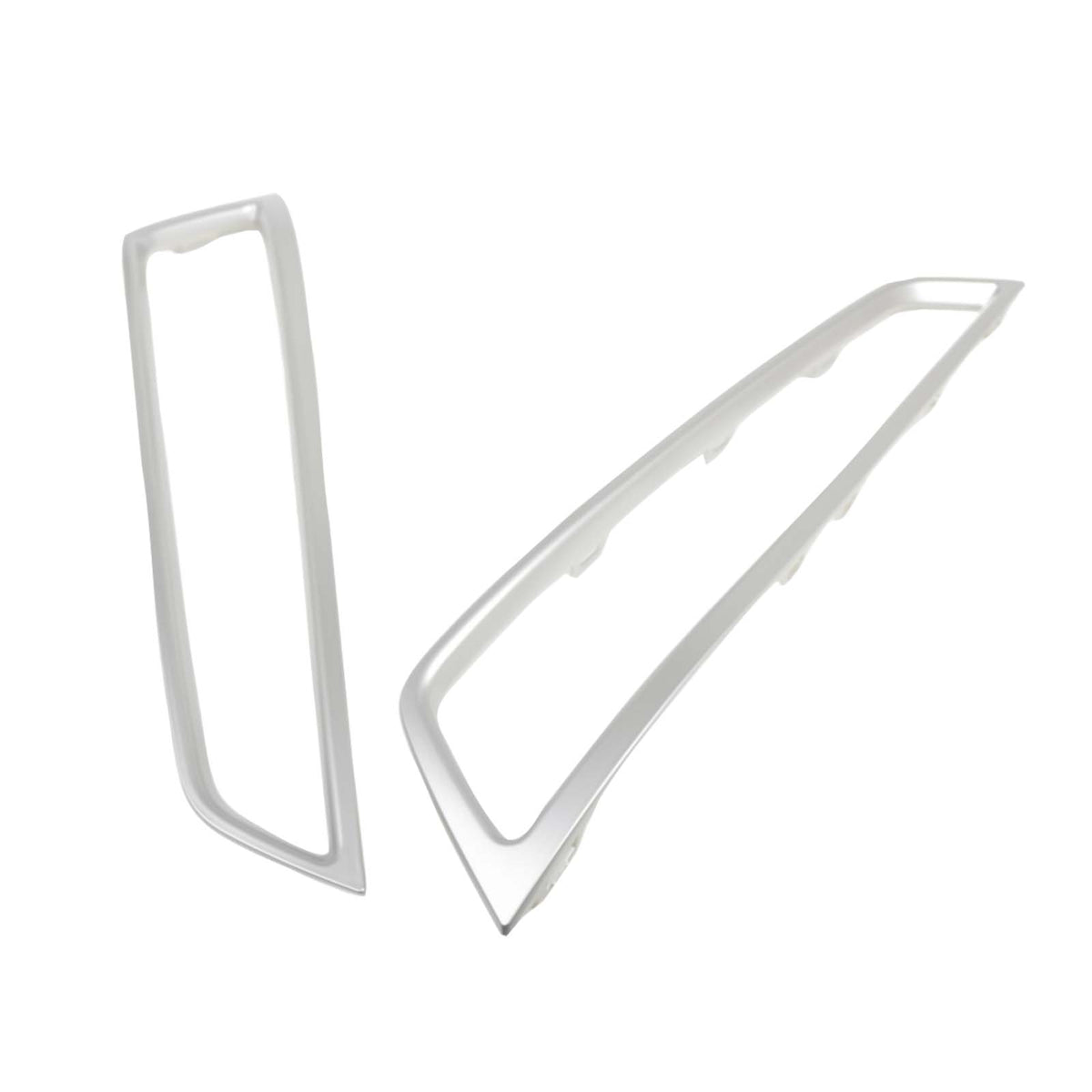 2PCS Front Bumper Grille Fog Light Cover Trim Fit Acura MDX 2010-2013 Silver
