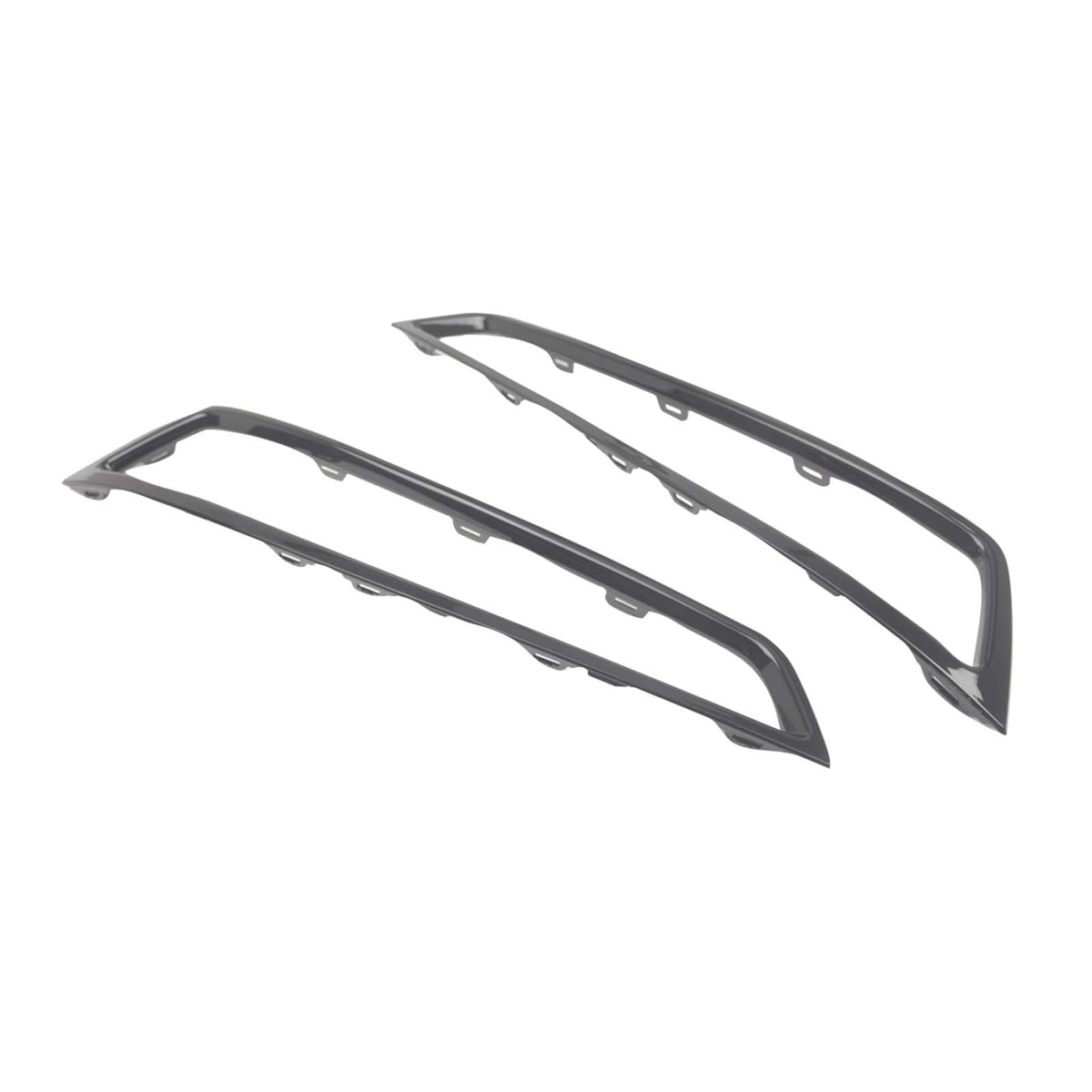2PCS Front Bumper Grille Fog Light Cover Trim Fit Acura MDX 2010-2013 Black