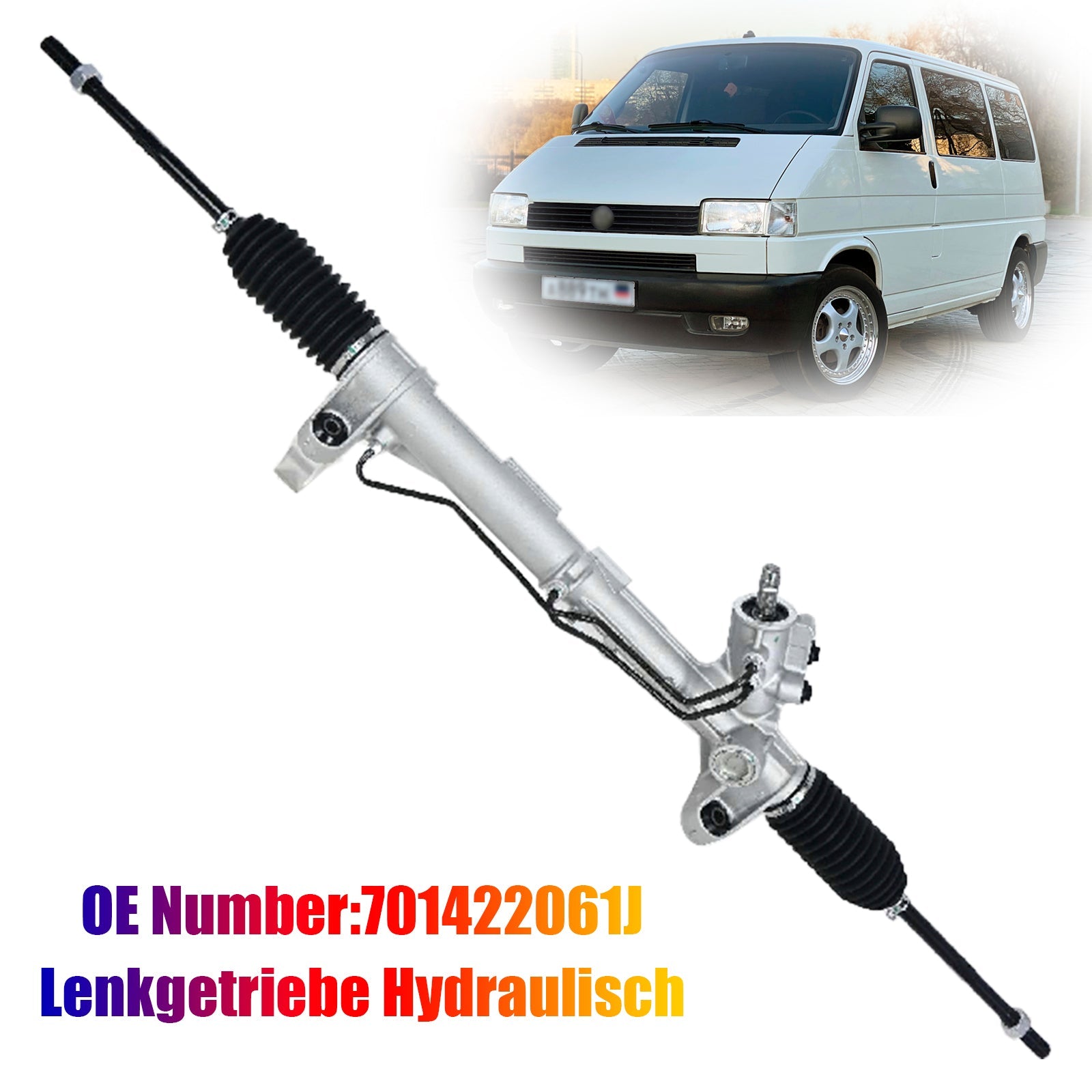 Steering Gearbox Hydraulic 701422061J For VW Transporter Bus T4 IV Box 93-03