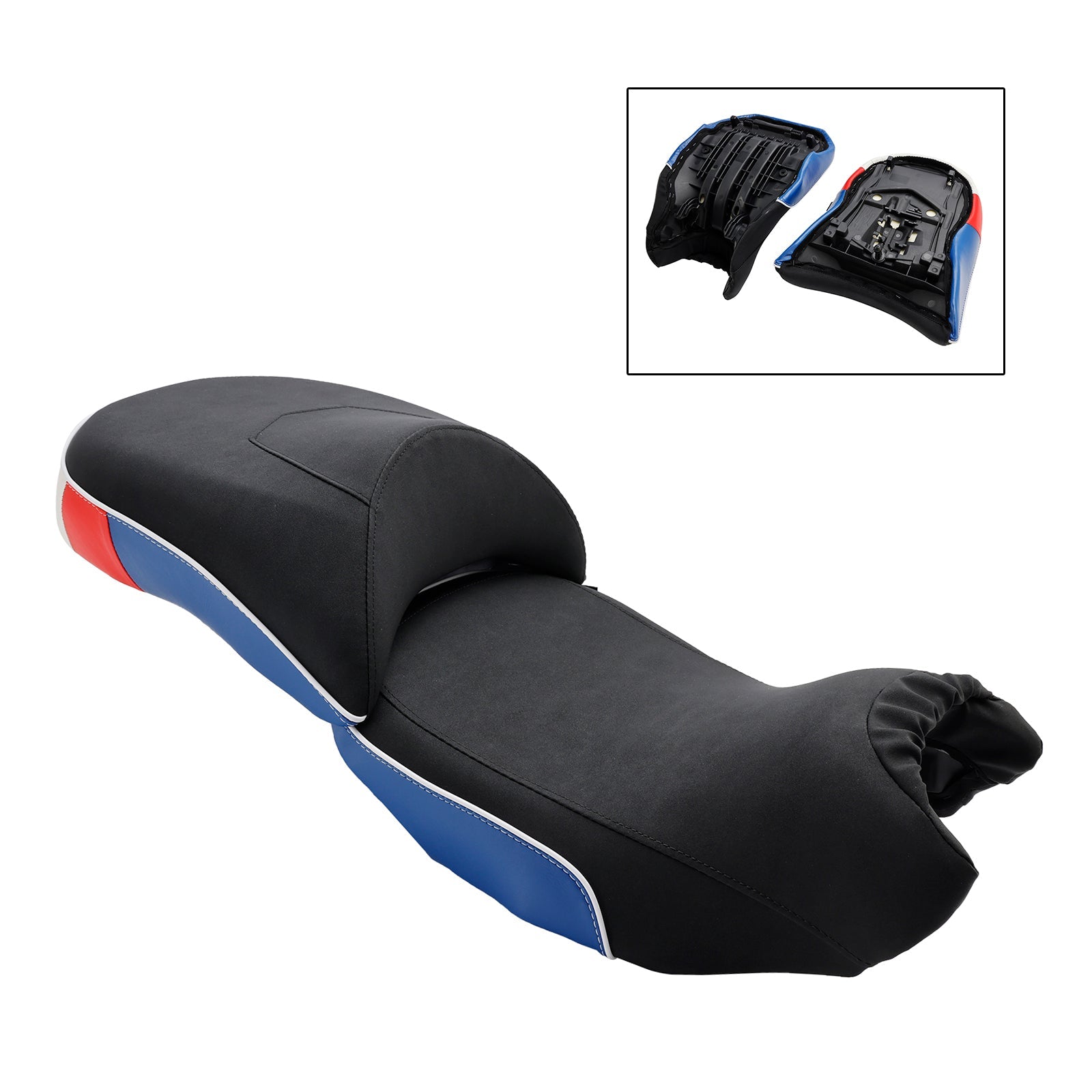 2014-2018 BMW R1200GS/GS ADV Complete Cushion Rider Passenger Seat Blue