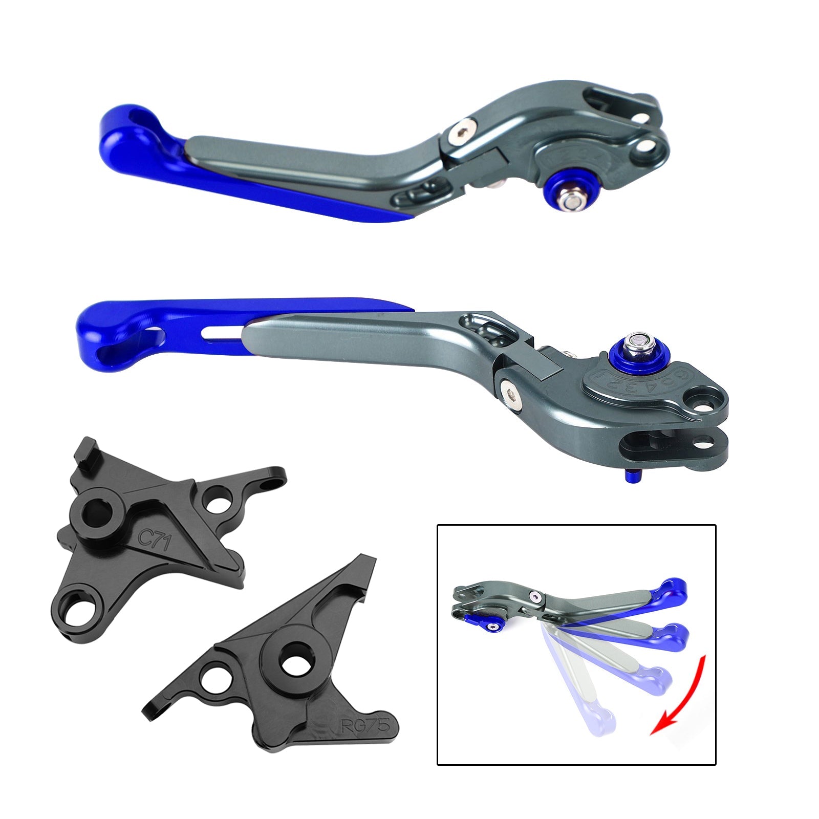 BMW R Nine T /Pure /Racer 2017-2023에 적합한 조절 식 클러치 브레이크 레버