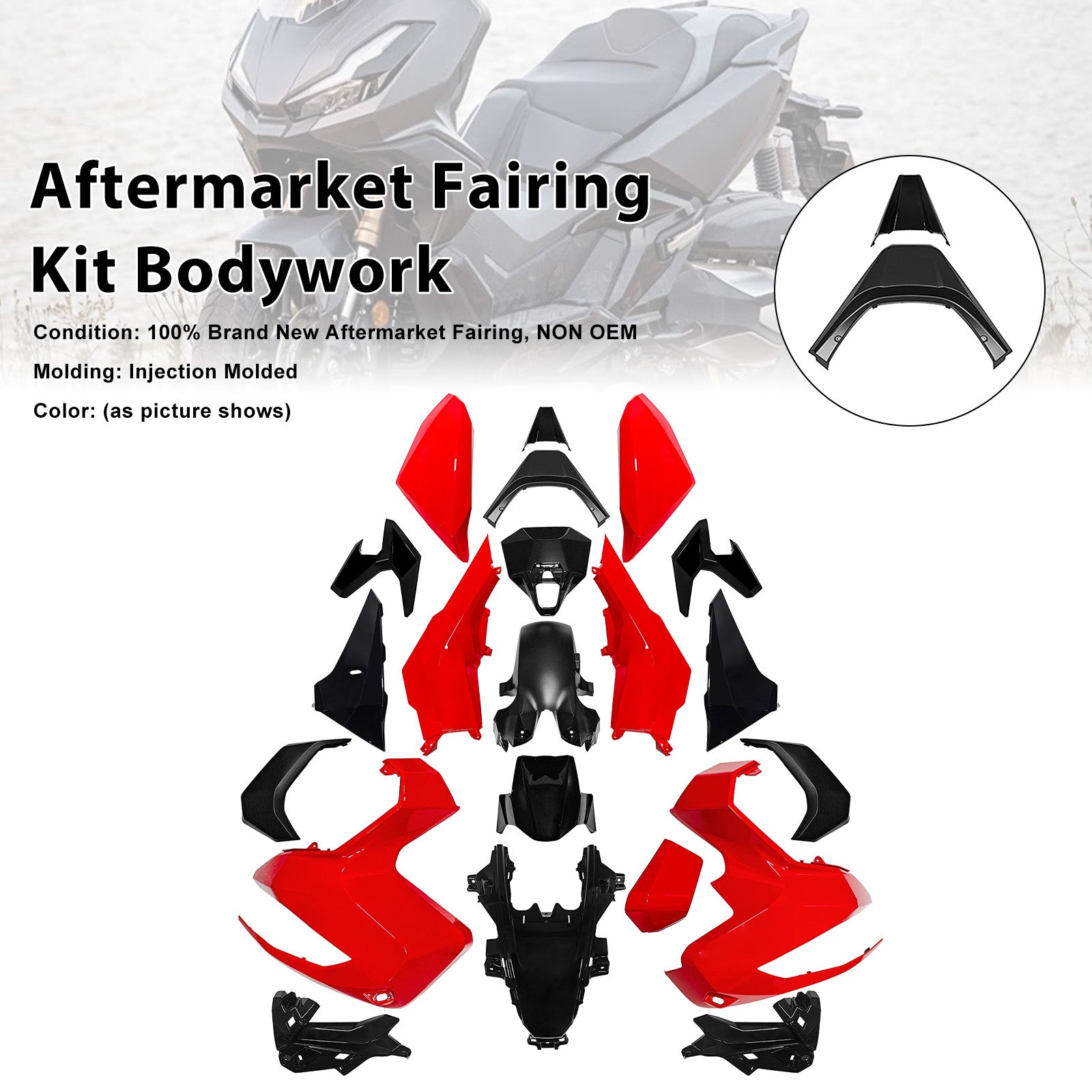 Injection ABS Plastic Bodywork Fairing Kit for 2022-2026 Honda ADV350 8 Colors