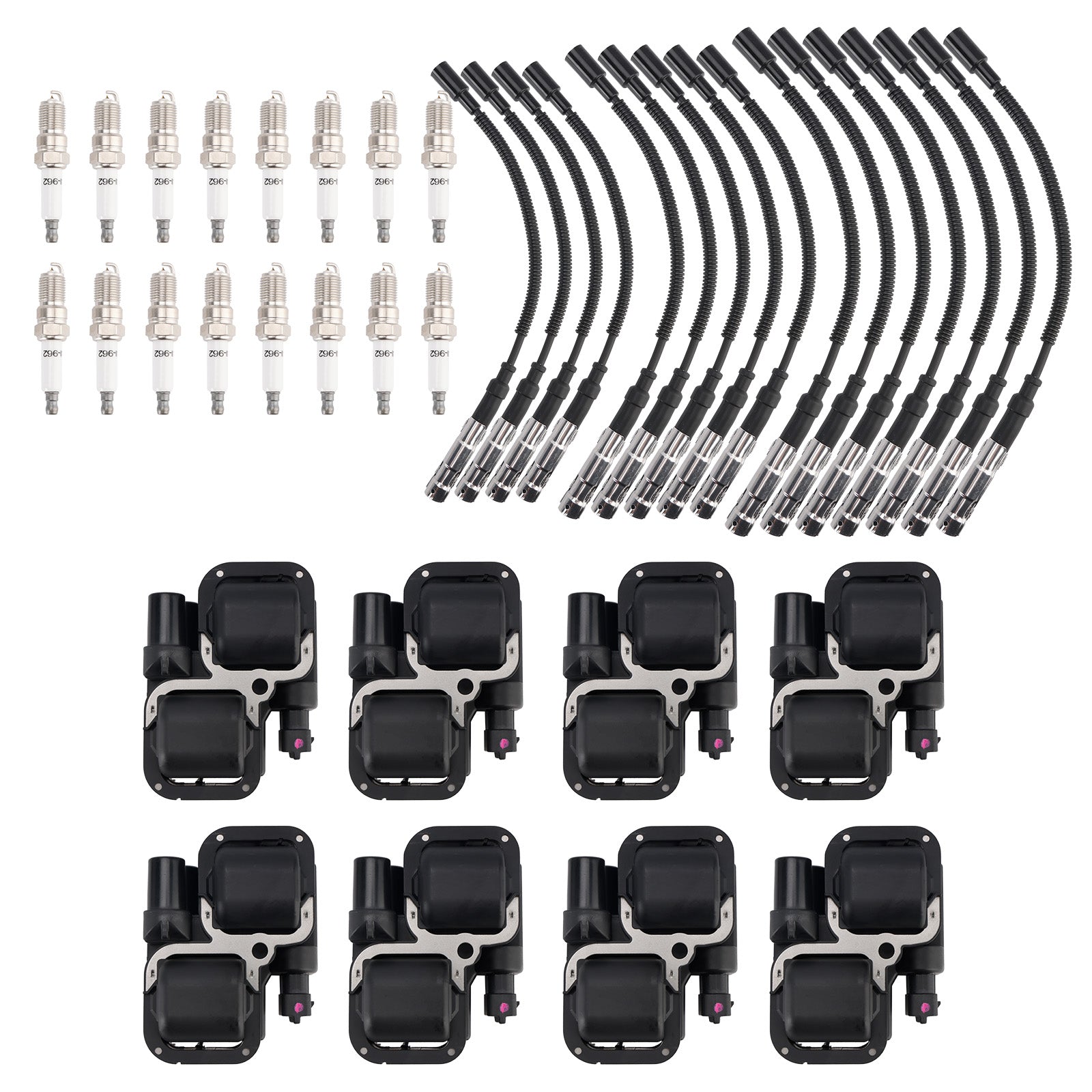 2006-2010 Mercedes Benz B200 8x Ignition Coil+16xSpark plug +16x Wire Set UF359 0001587303