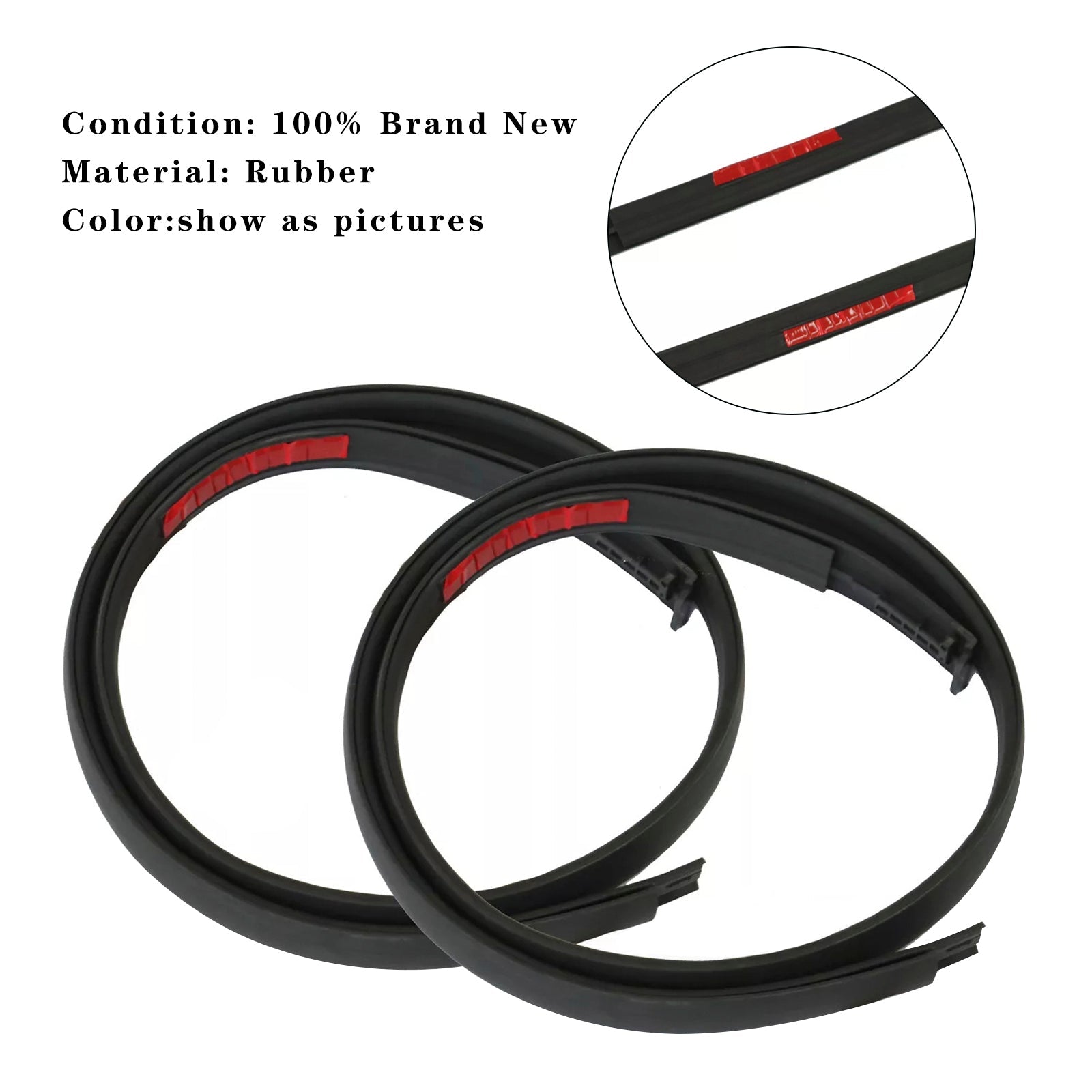 2007-2020 Toyota Tundra DOUBLE CAB 2PCS Roof Drip Molding Trim Left & Right Side Rubber