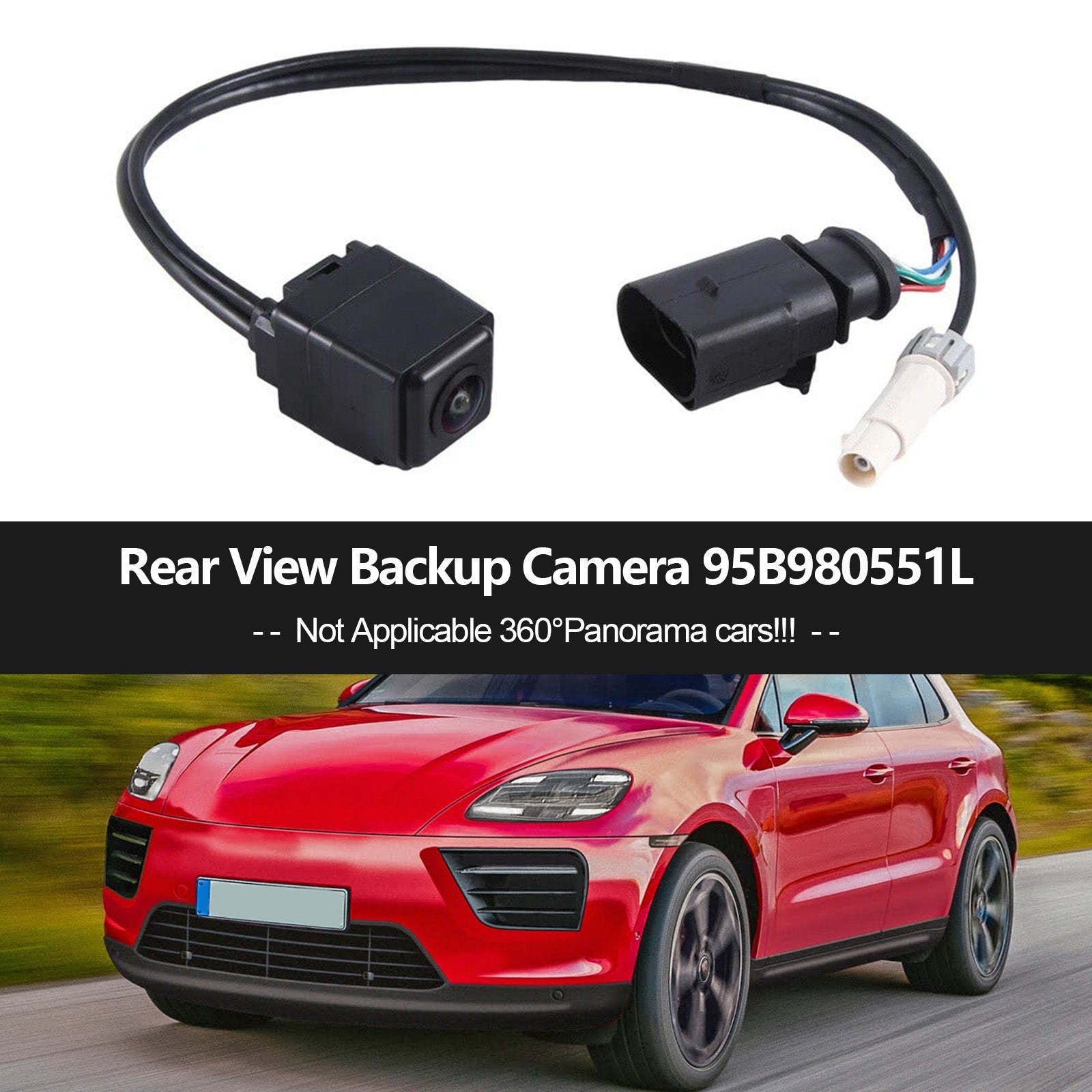 Porsche 718 2017-2023/Porsche 911 2014-2020 후면보기 백업 카메라 95B980551L