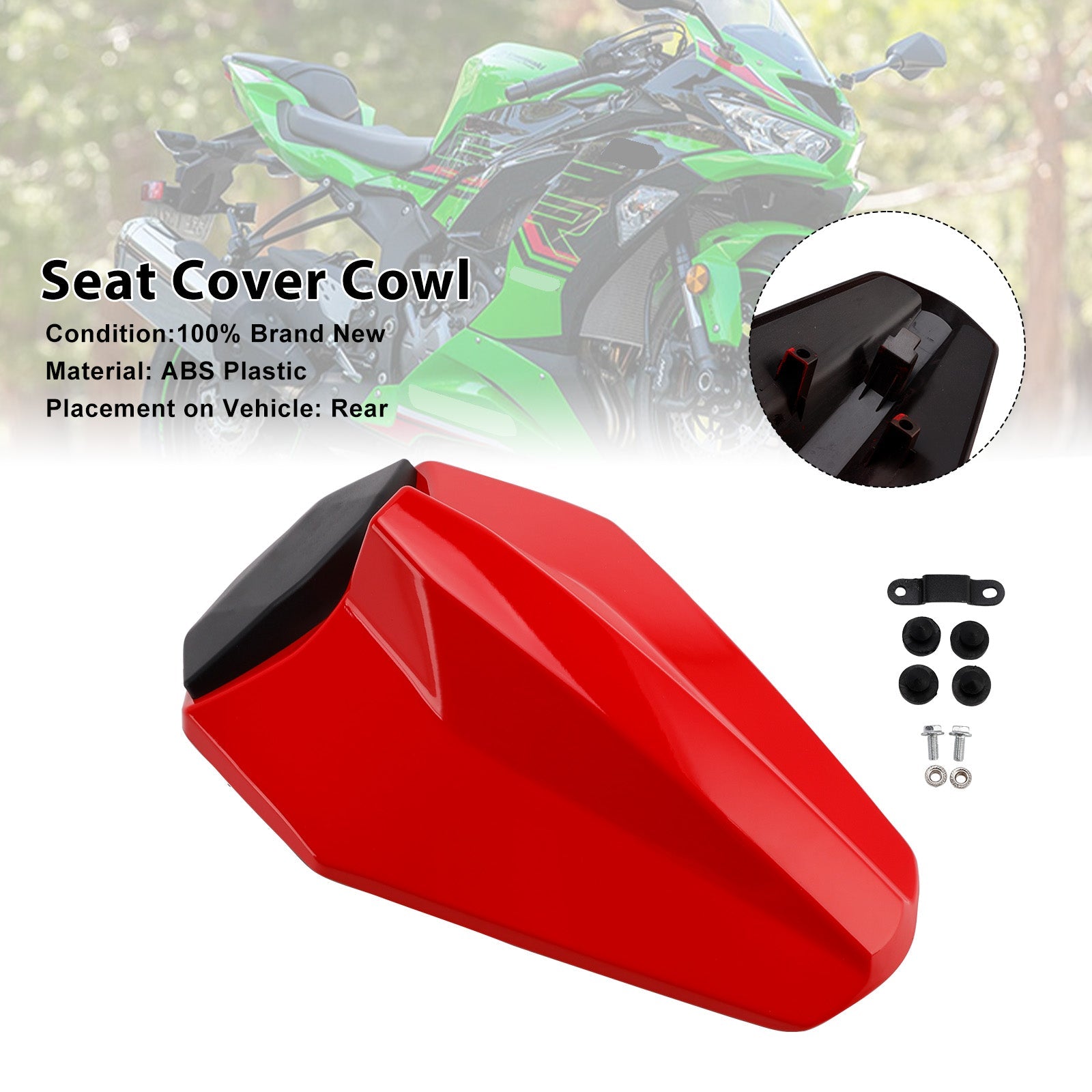 Racing Tail Rear Seat Fairing Cowl for Kawasaki ZX25R ZX4R ZX4RR 2020-2025