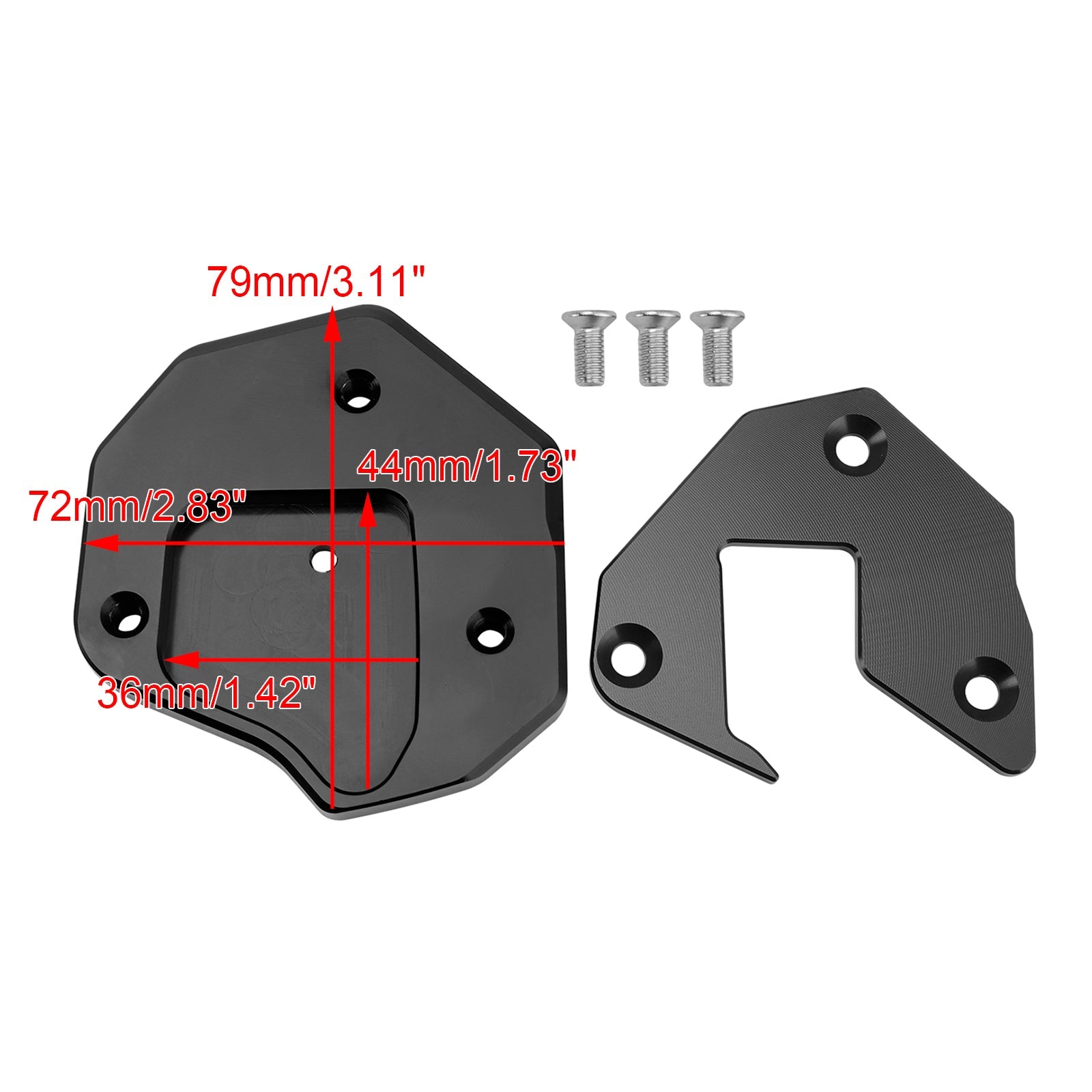 2008-2020 Suzuki GSXR1300R Kickstand Enlarge Plate Pad
