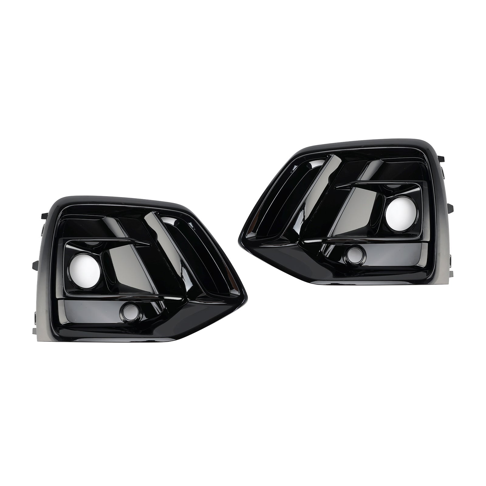2021-2025 Audi Q5 SQ5 S-Line Black Front Fog Lamp Grille Grill Cover