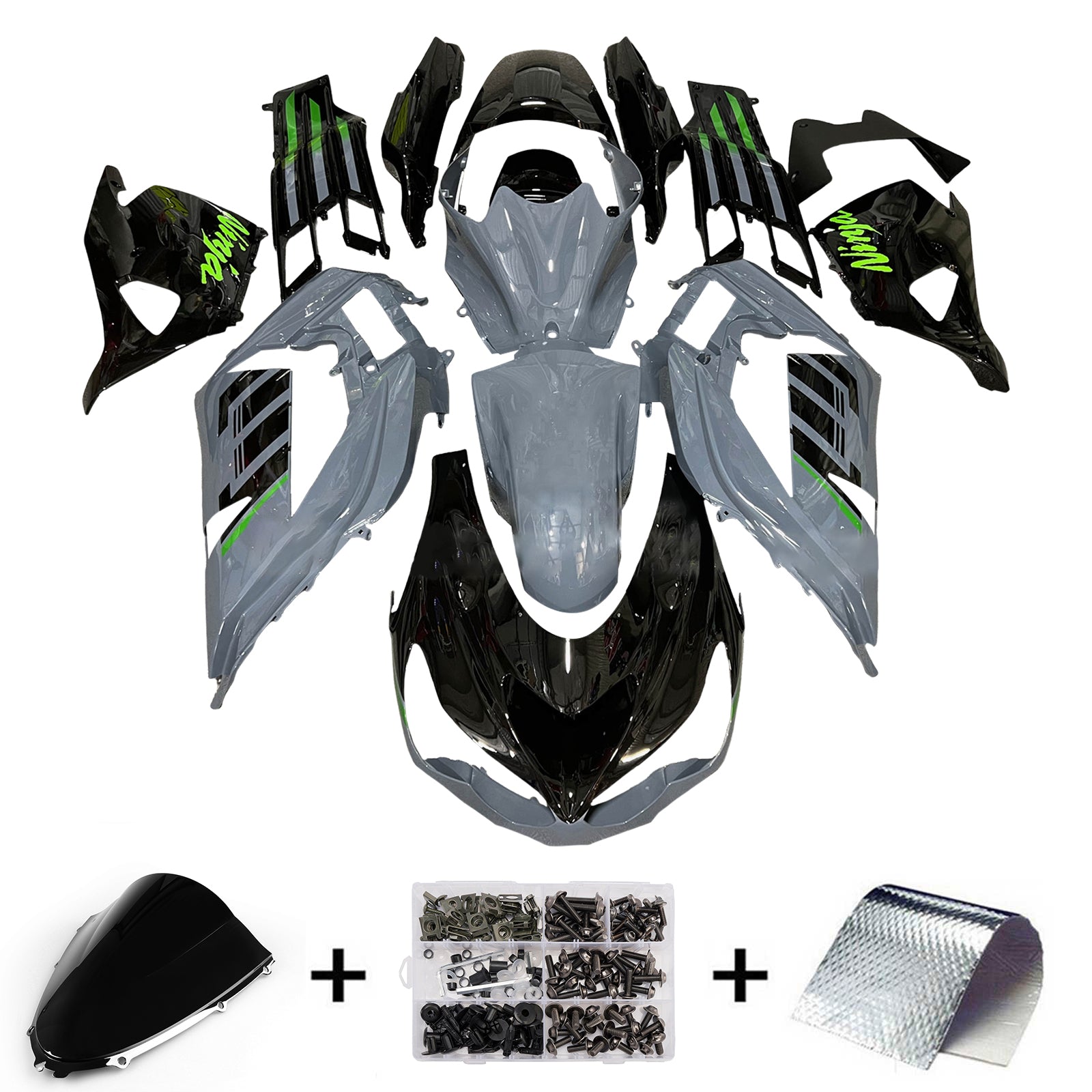 Injection Fairing Kit Bodywork fit For Kawasaki ZX14R ZZR1400 2012-2025