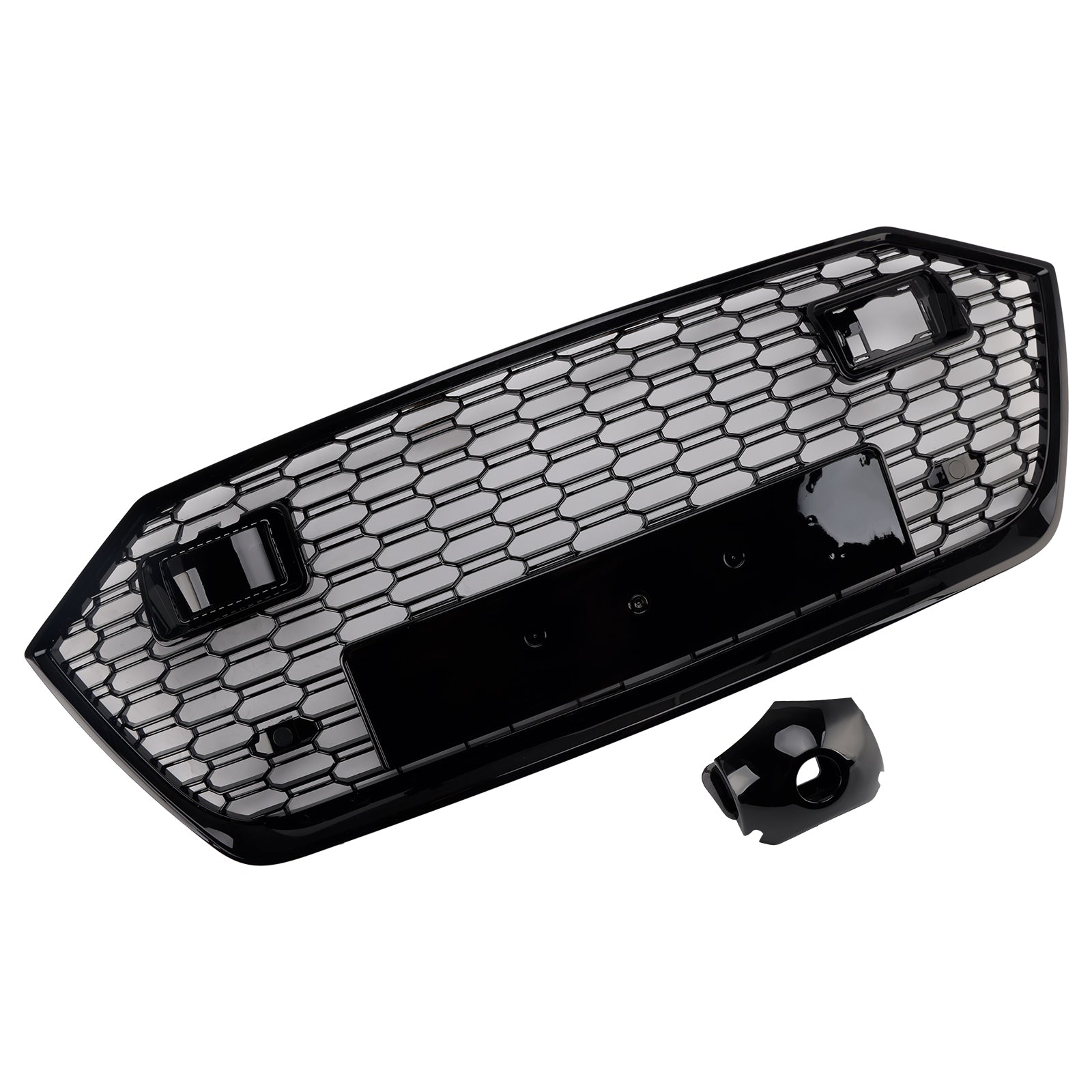 2019-2024 Front Bumper Grille Grill Fit Audi A7 C8 S7 W/ACC Black