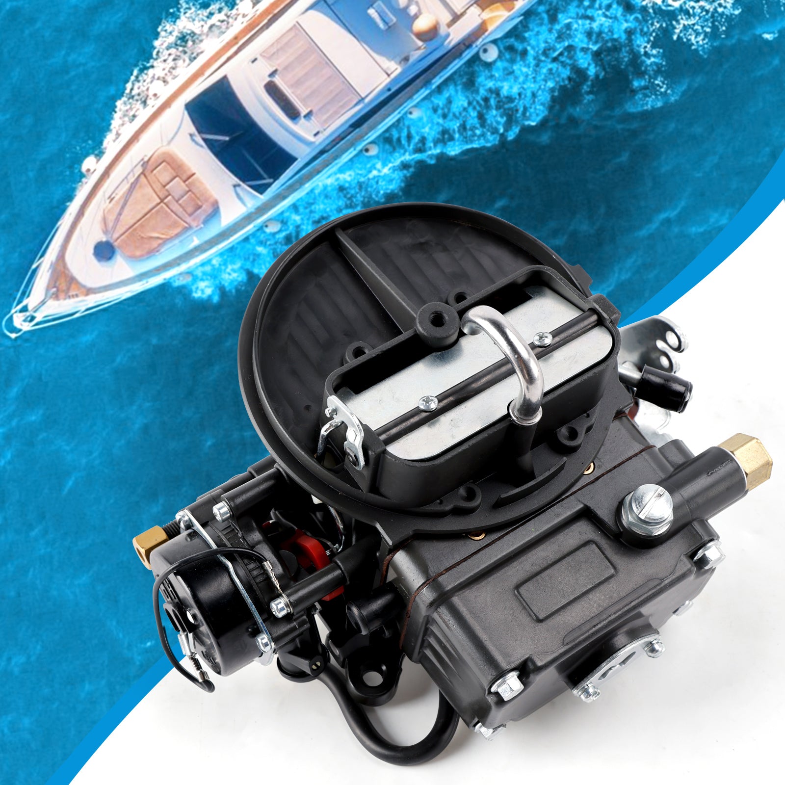 Marine Carburetor 500 CFM Electric Choke 0-80402-2 For Holley 2300 Gas