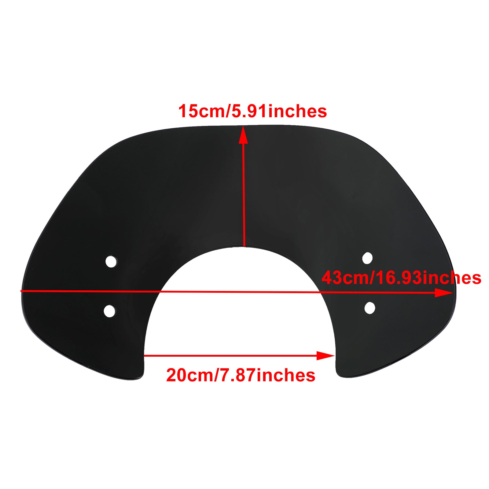 베스파 GTS250 GTS300 2017-2022 짧은 윈드실드 윈드스크린