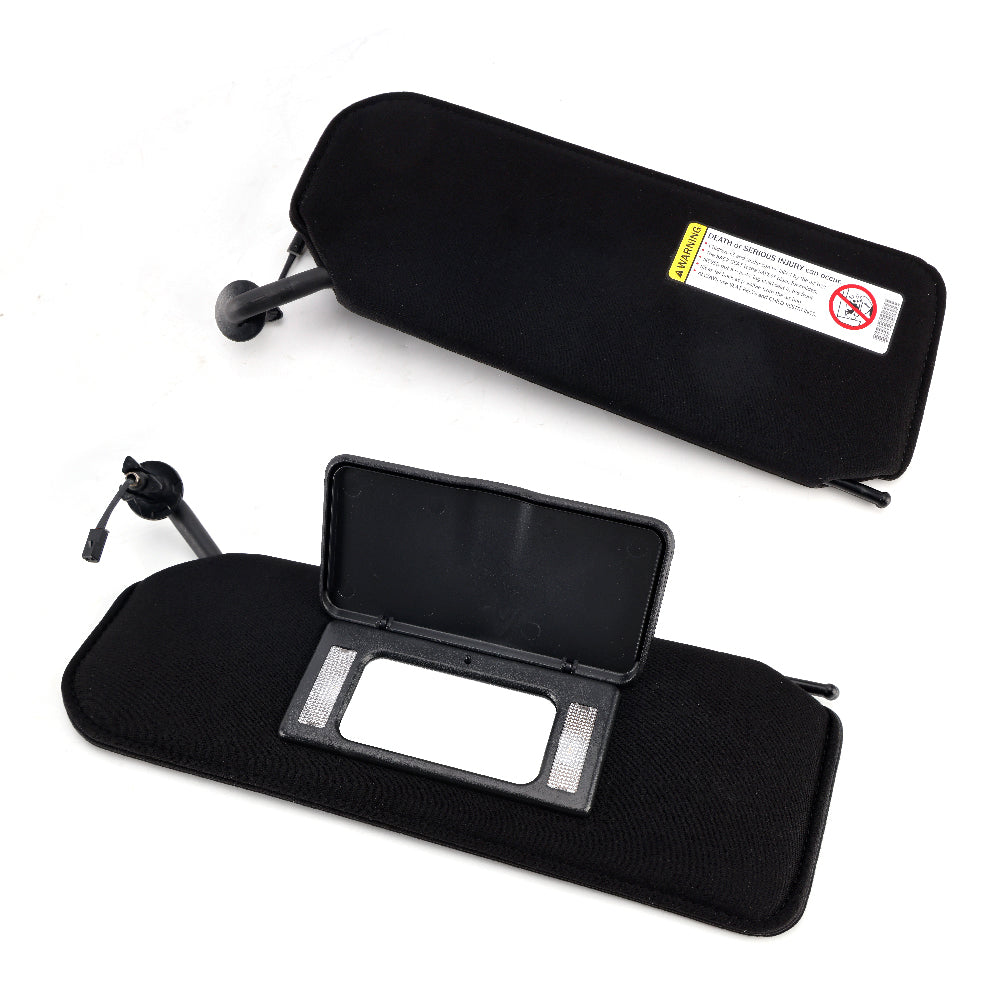1997-2004 CORVETTE Sun Visor Vanity Mirror C5 Black SunVisors Pair Shaded