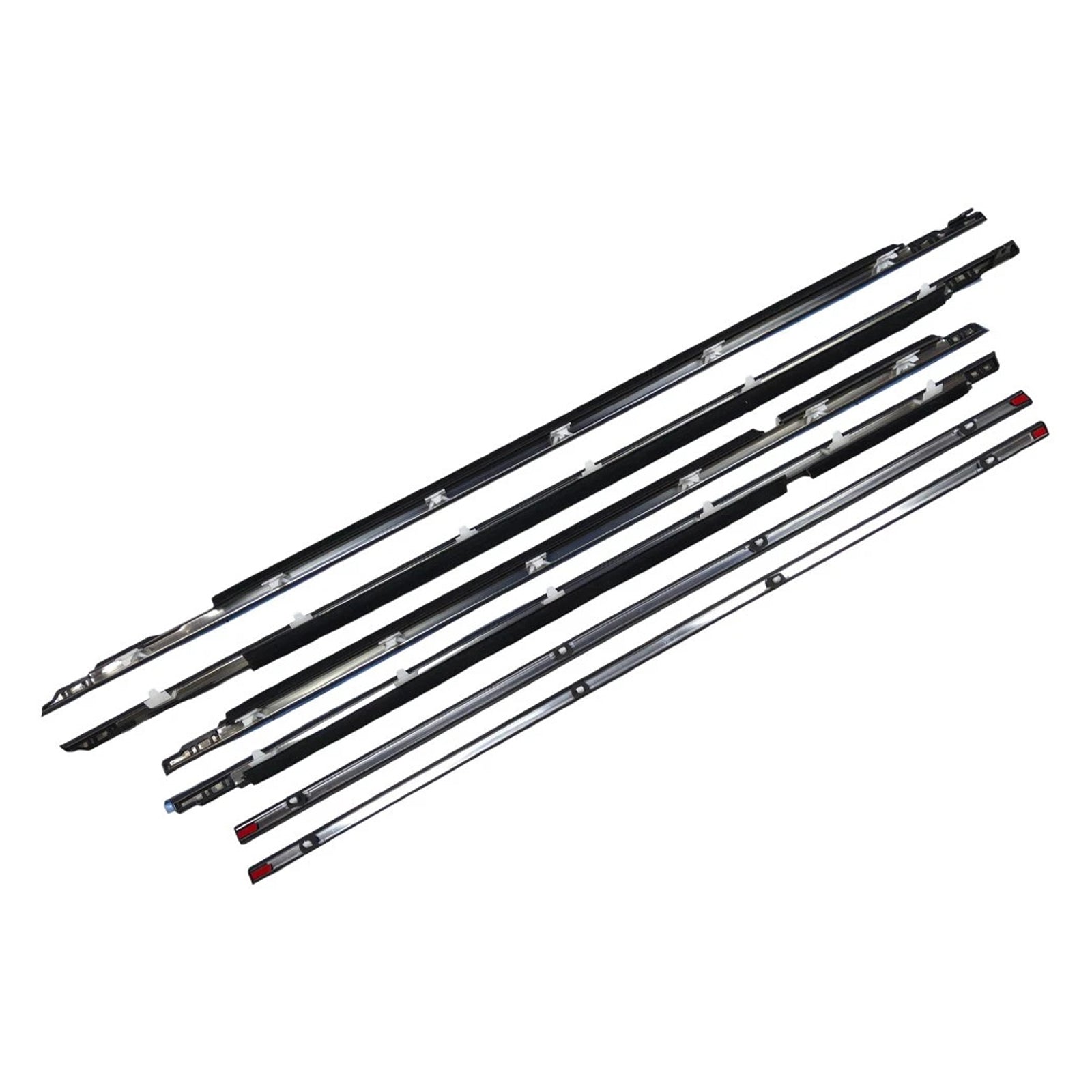 6PCS Door Belt Molding Fit For Toyota Land Cruiser 80 Series 1991-1997