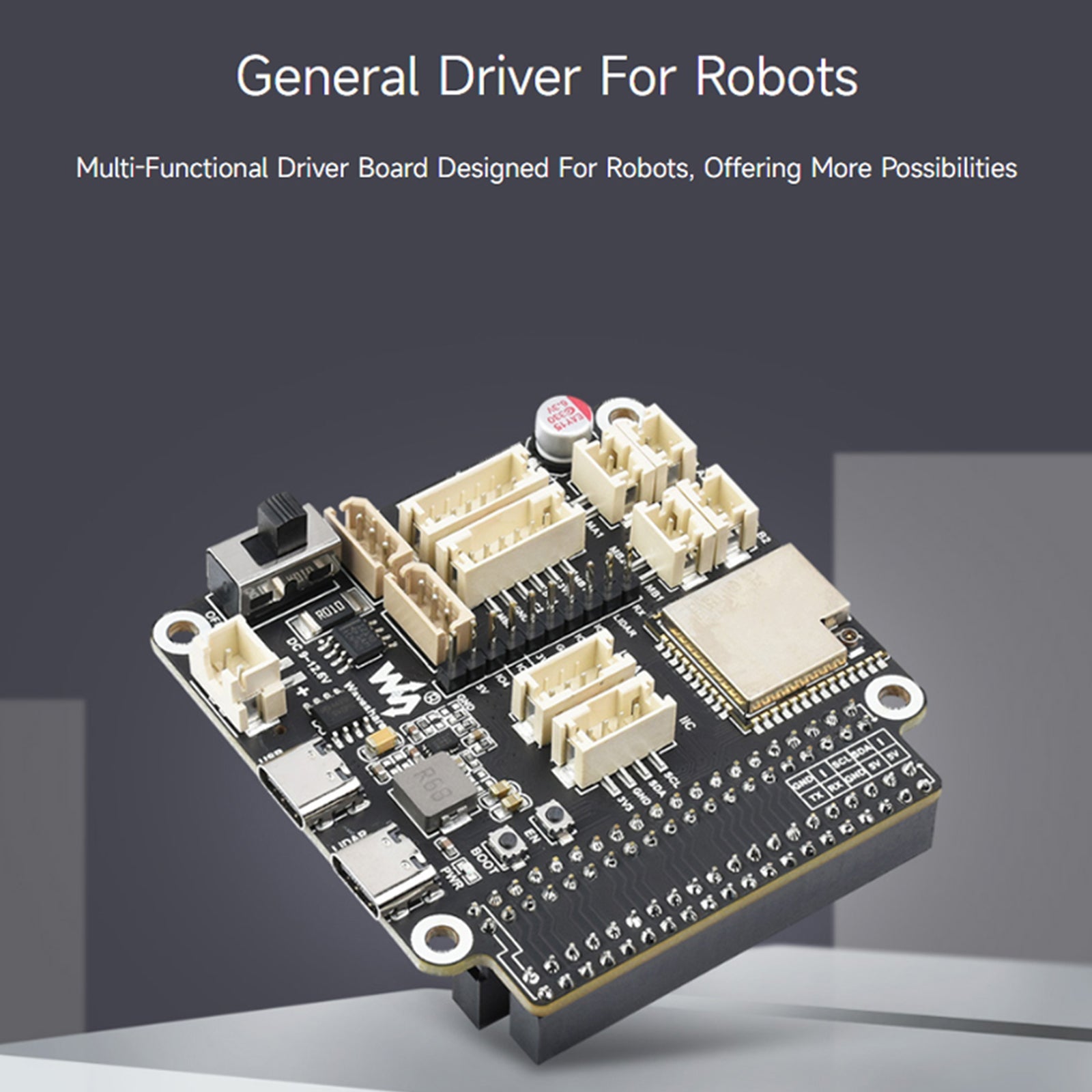 Robot Universal Driver Board ESP32-WROOM-32 Multi-Function Development