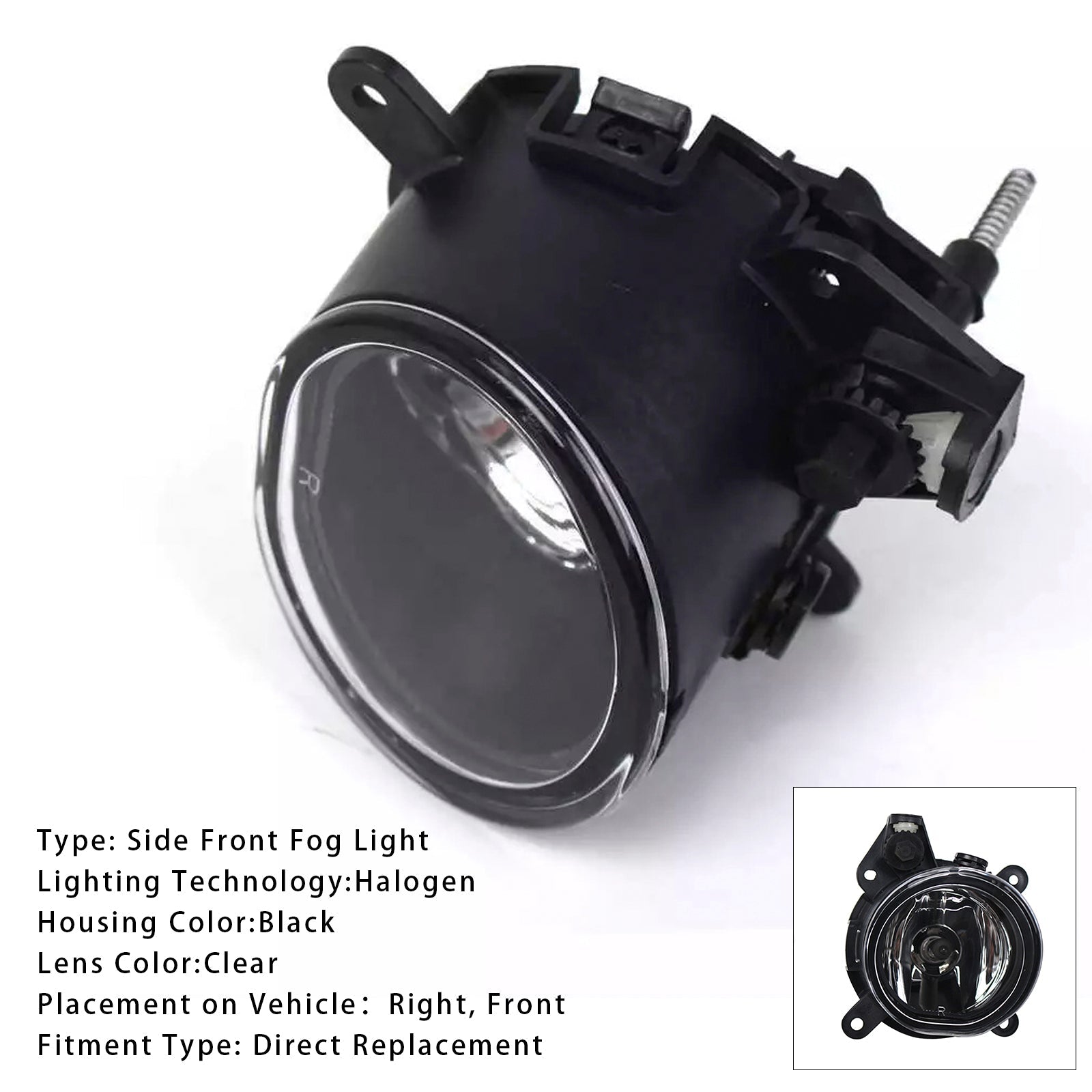 1 Pcs Front Bumper Right Fog Light For Mini Cooper One R50 R52 R53 63176925050