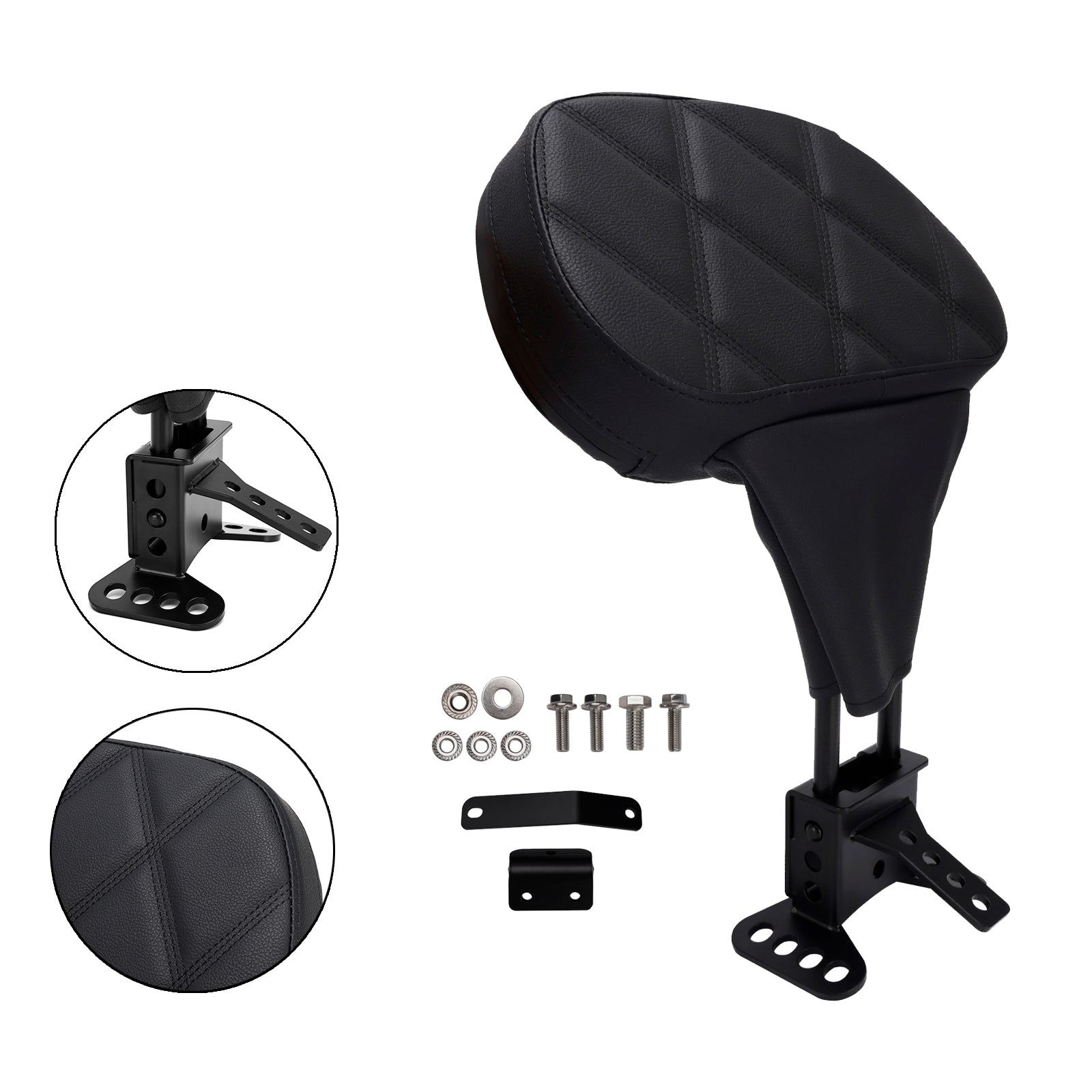 Driver Backrest pad fit for Street Electra Road Glide Road King Tri Glide 09-25